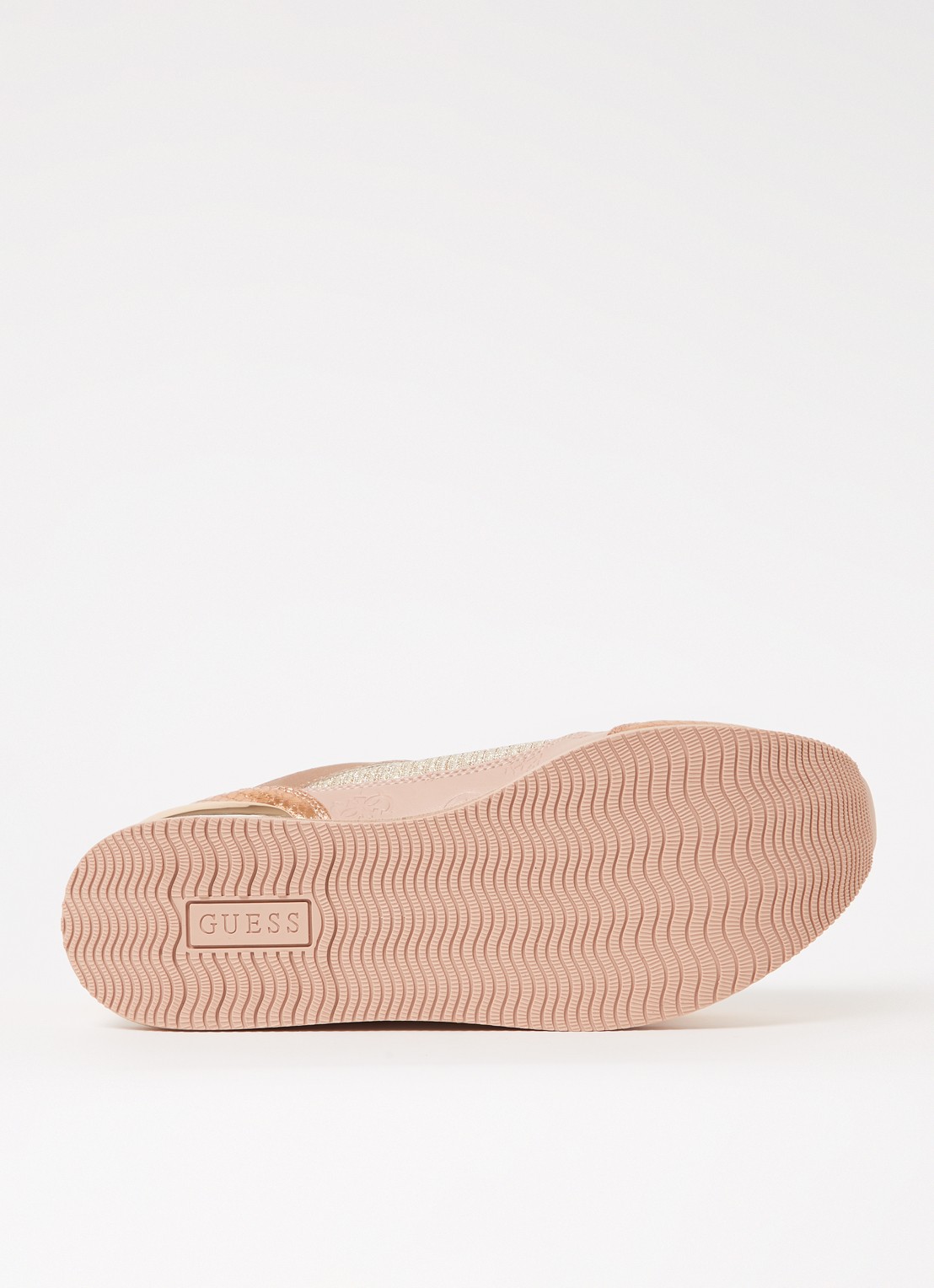 GUESS Hansin sneaker met plateauzool en lurex - detail 5 zalmroze