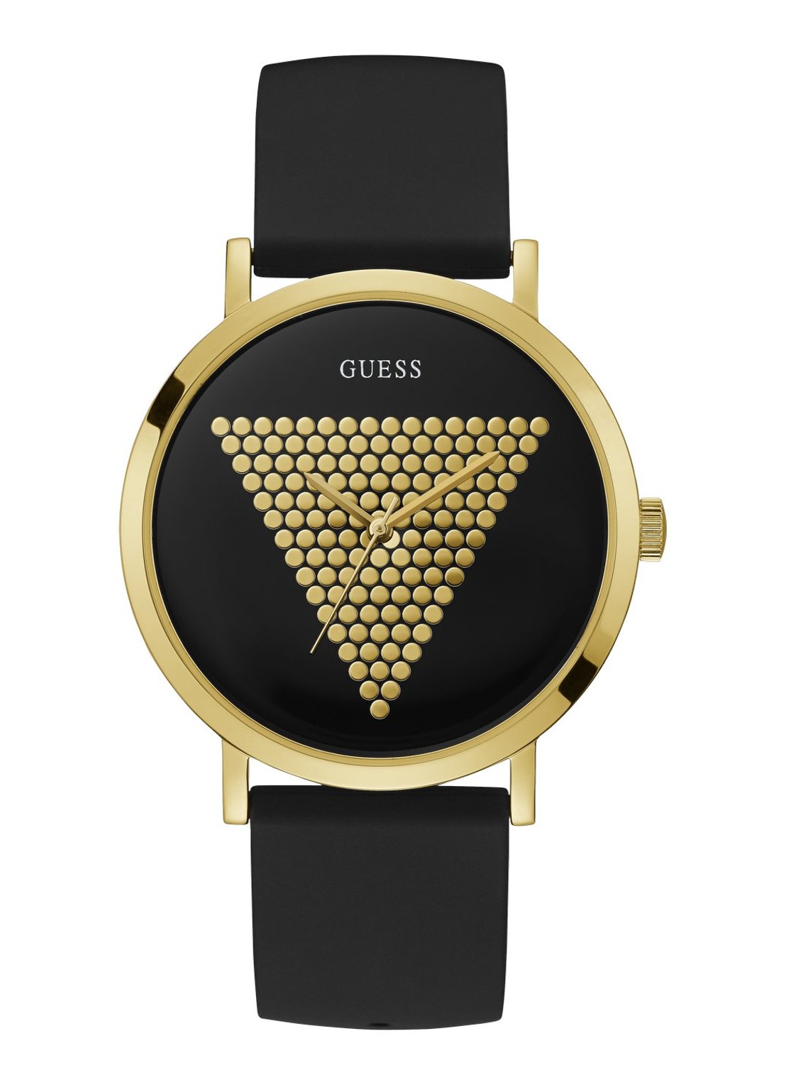 GUESS Imprint horloge W1161G1 - voorkant 5 zwart