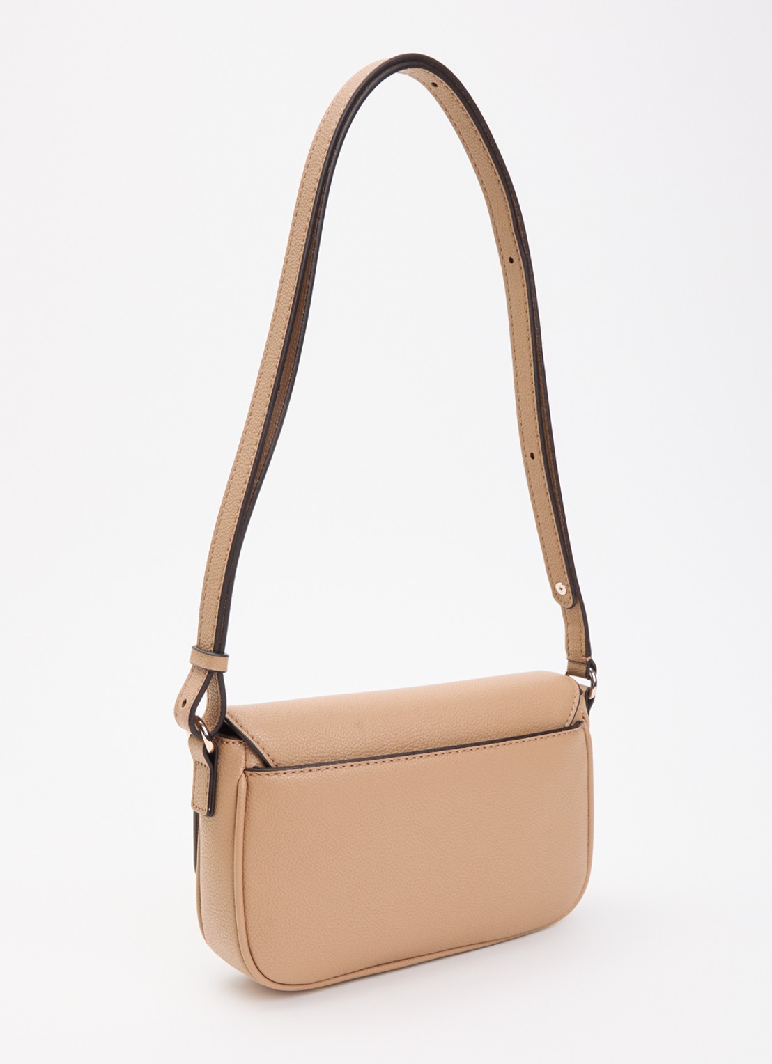 GUESS Isola crossbody tas met logo en verstelbare schouderriem  - achterkant beige