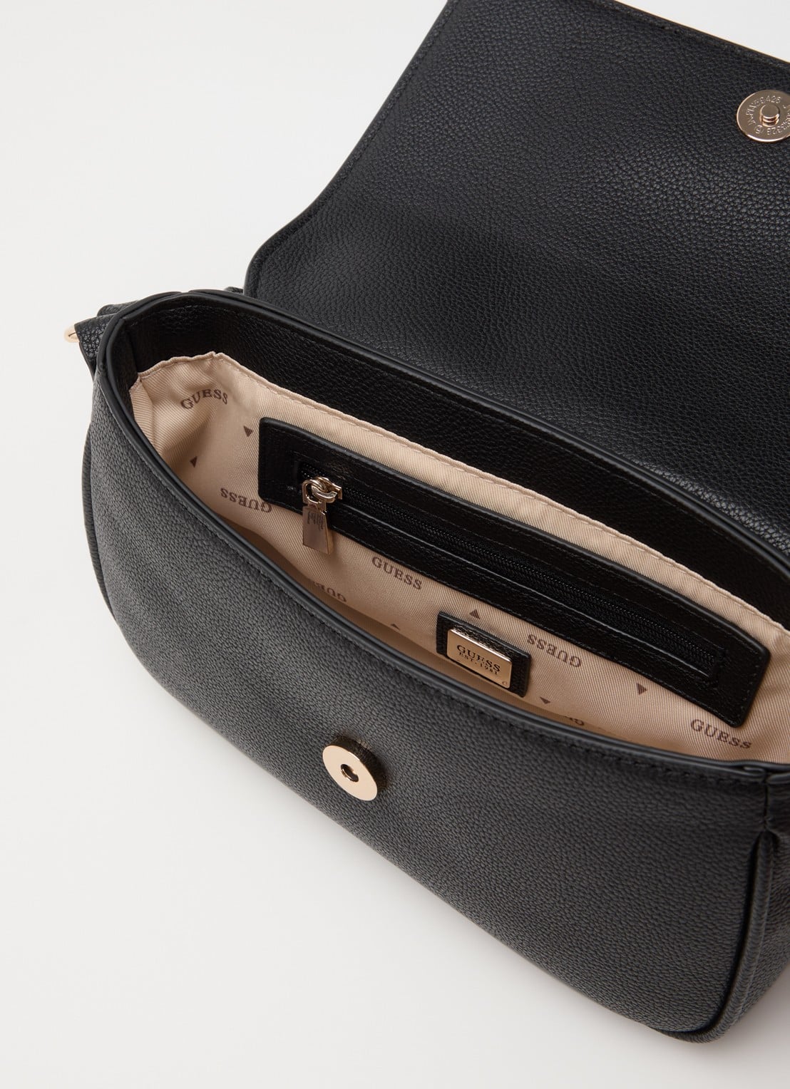 GUESS Isola crossbody tas met logo en verstelbare schouderriem  - detail 2 zwart