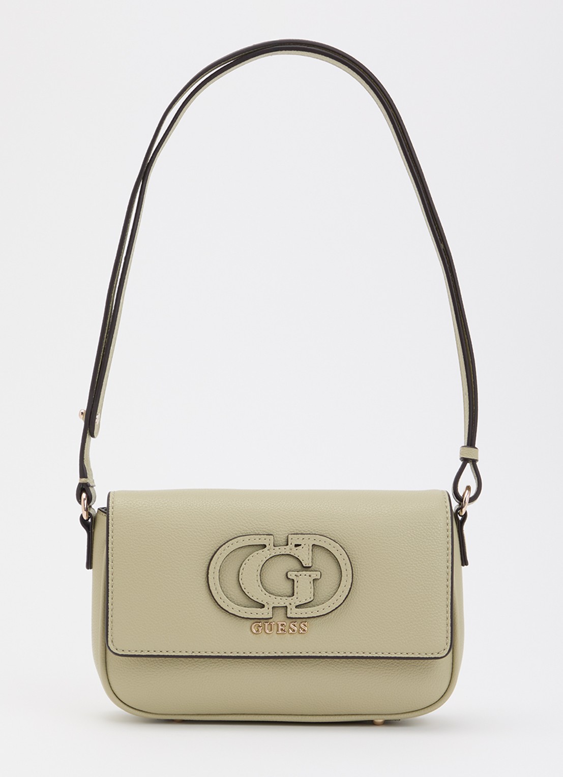 GUESS Isola crossbodytas met logo - voorkant 5 lichtgroen