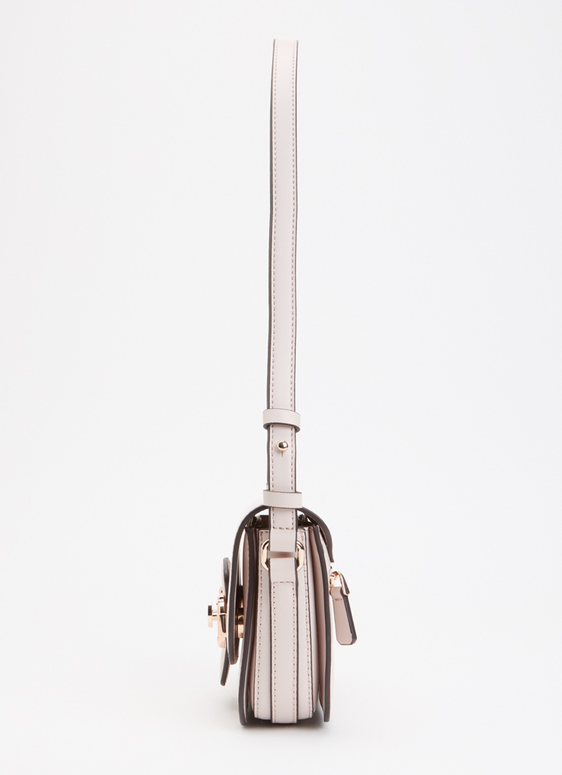 GUESS Janie schoudertas met verstelbare schouderriem - detail 5 beige