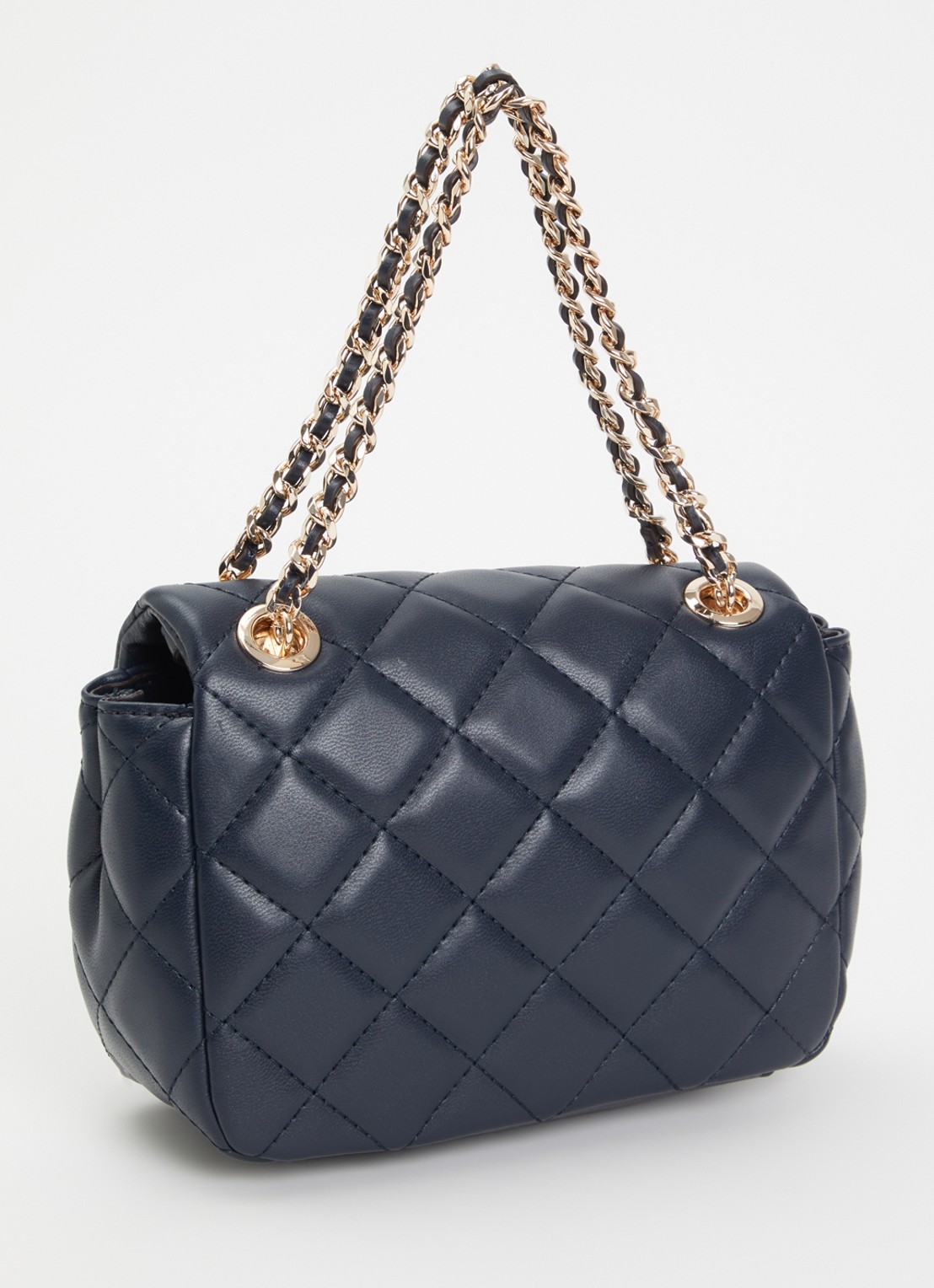 GUESS Juliet mini schoudertas met afneembare schoudertas  - achterkant 2 donkerblauw