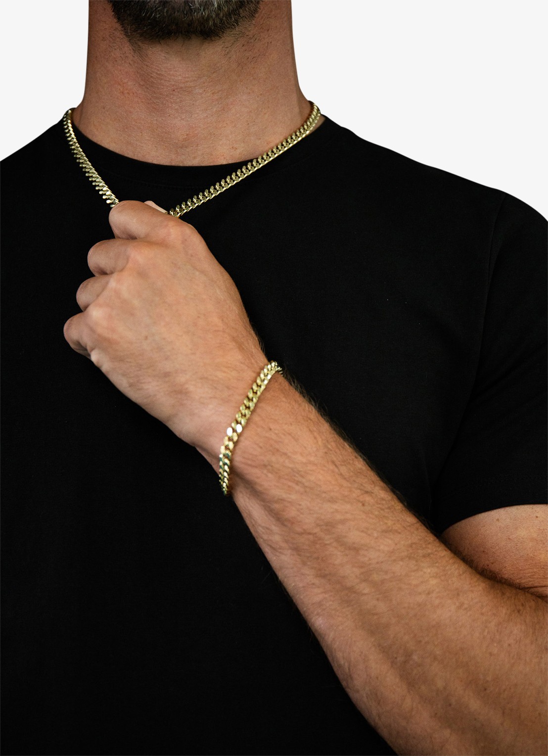 GUESS Ketting JUMN06103JWYGT-U  - voorkant 2 goud