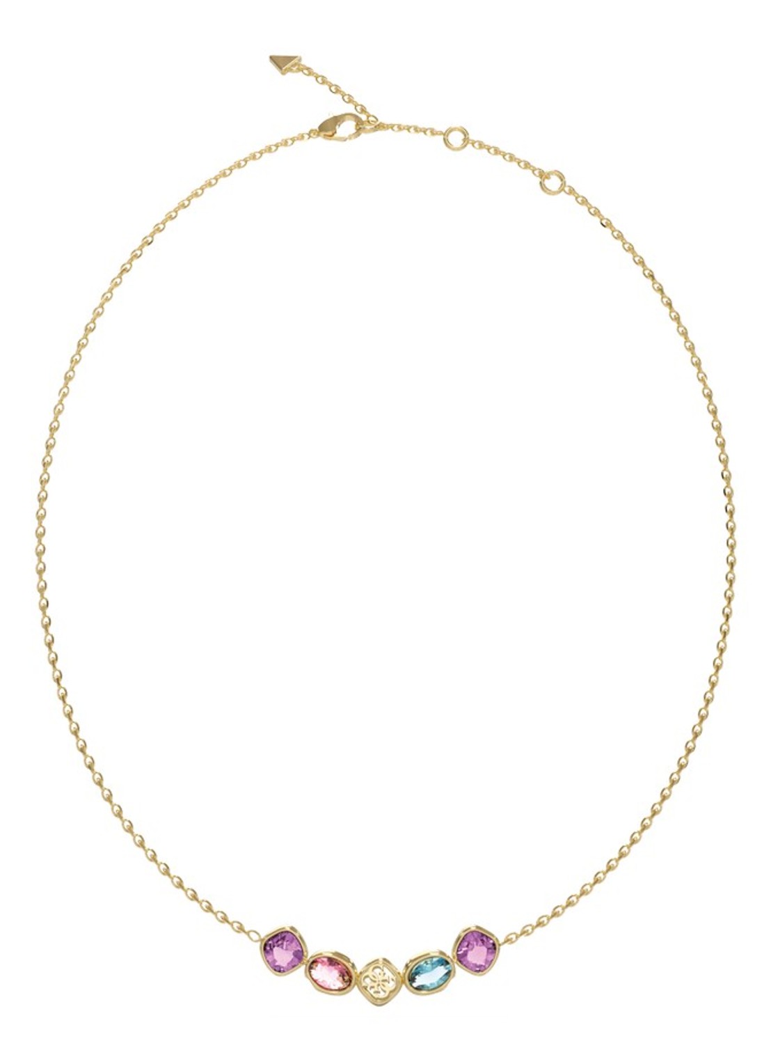 GUESS Ketting met kristal JUBN05569JWYGMCT-U  - voorkant goud
