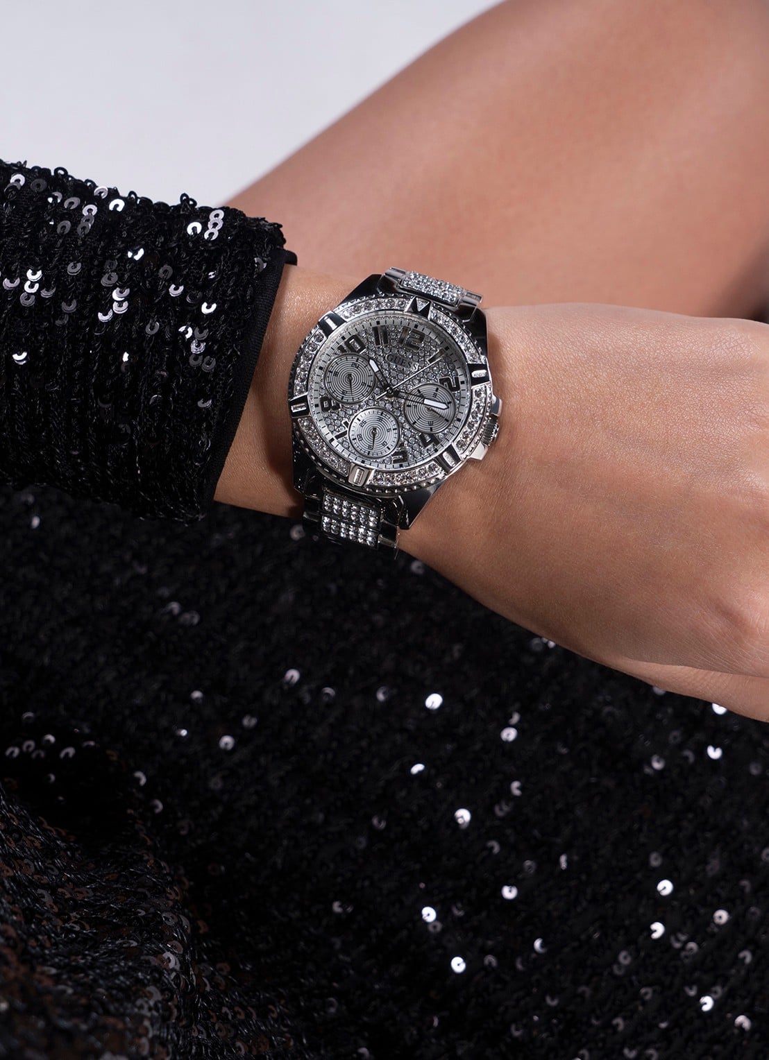 GUESS Lady Frontier horloge W1156L1 - detail 2 zilver