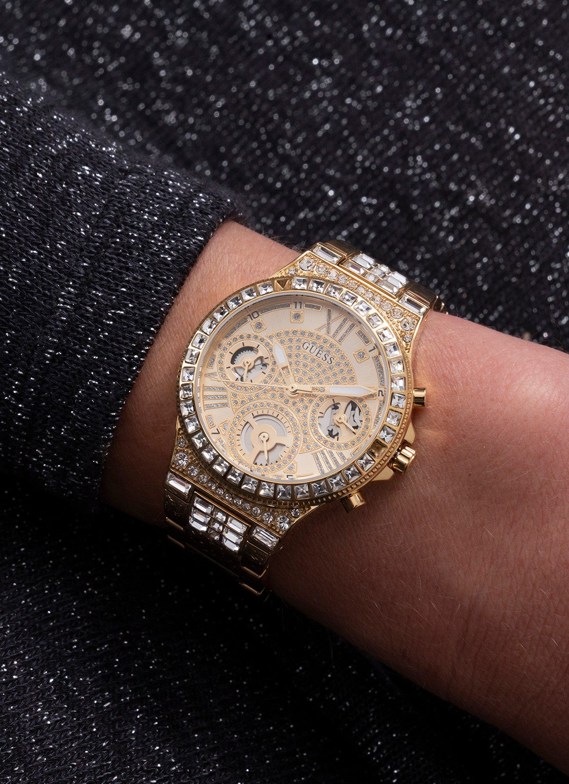 GUESS Lady Moonlight horloge GW0320L1 - detail 5 goud