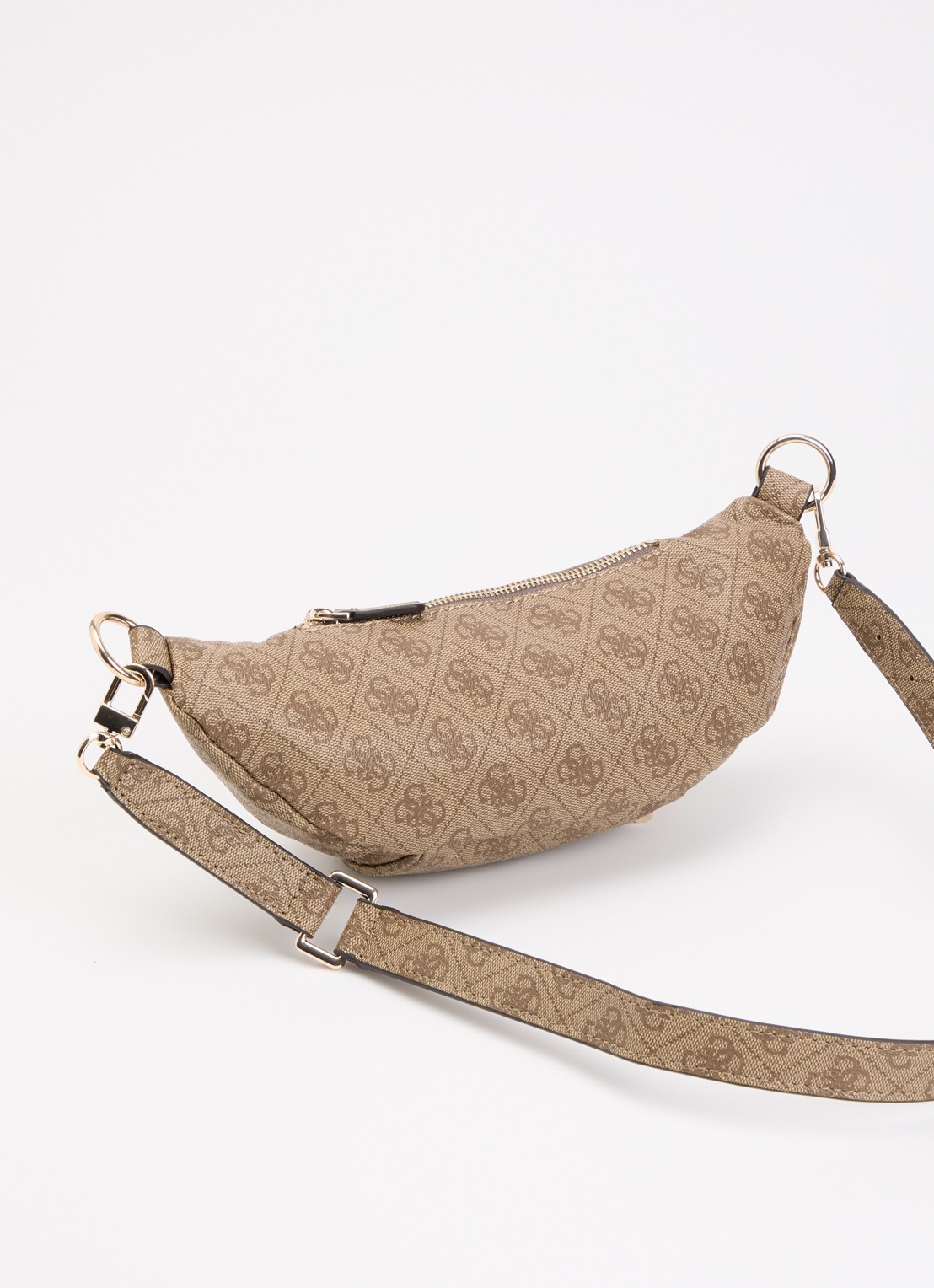 GUESS Latona heuptas met logoprint  - achterkant 6 beige
