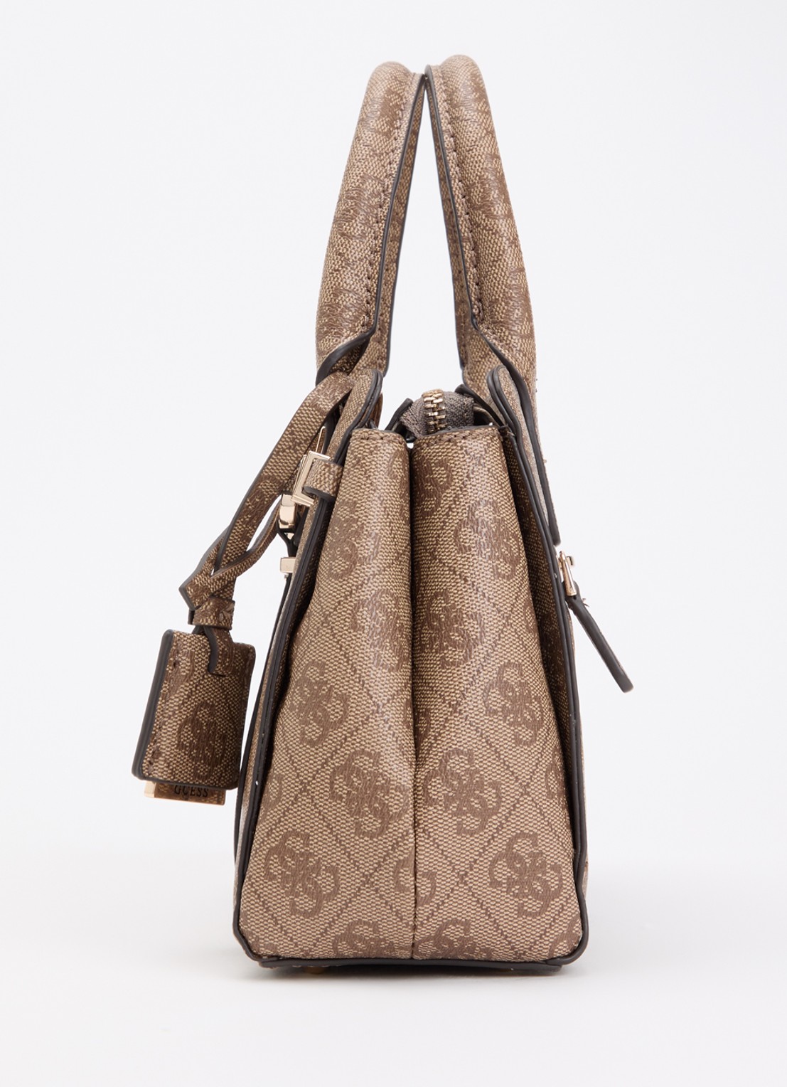 GUESS Leona Logo crossbodytas met logoprint en afneembare schouderriem  - detail 2 bruin