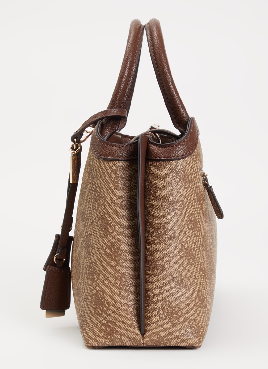 GUESS Lindsay schoudertas met logoprint - detail 4 bruin