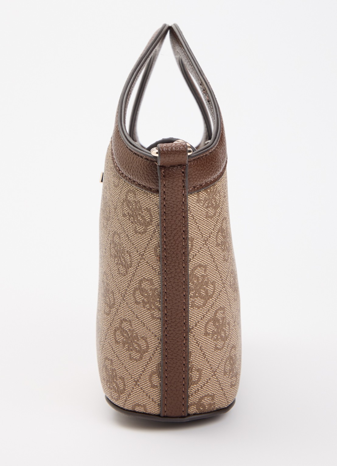 GUESS Lindsey Mini handtas met logoprint  - detail 2 bruin