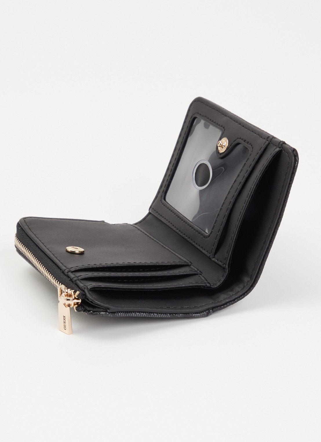 GUESS Lindsey portemonnee met logoprint - detail 3 antraciet