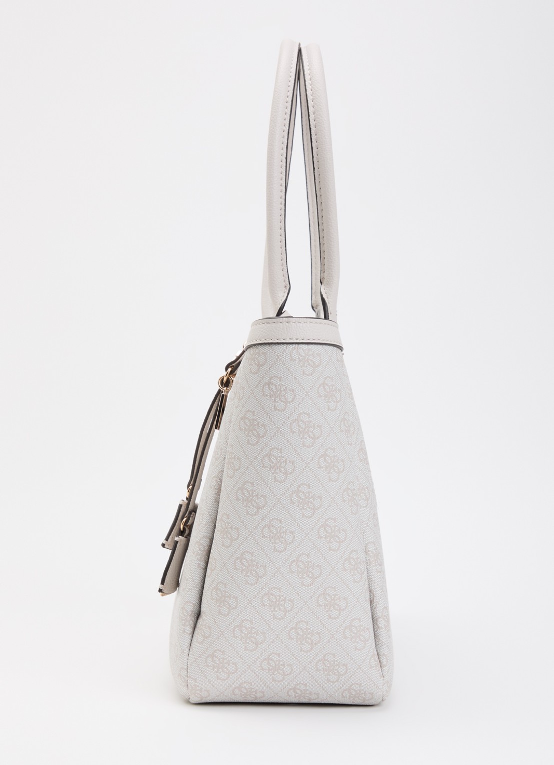 GUESS Lindsey schoudertas met logoprint - detail 3 creme