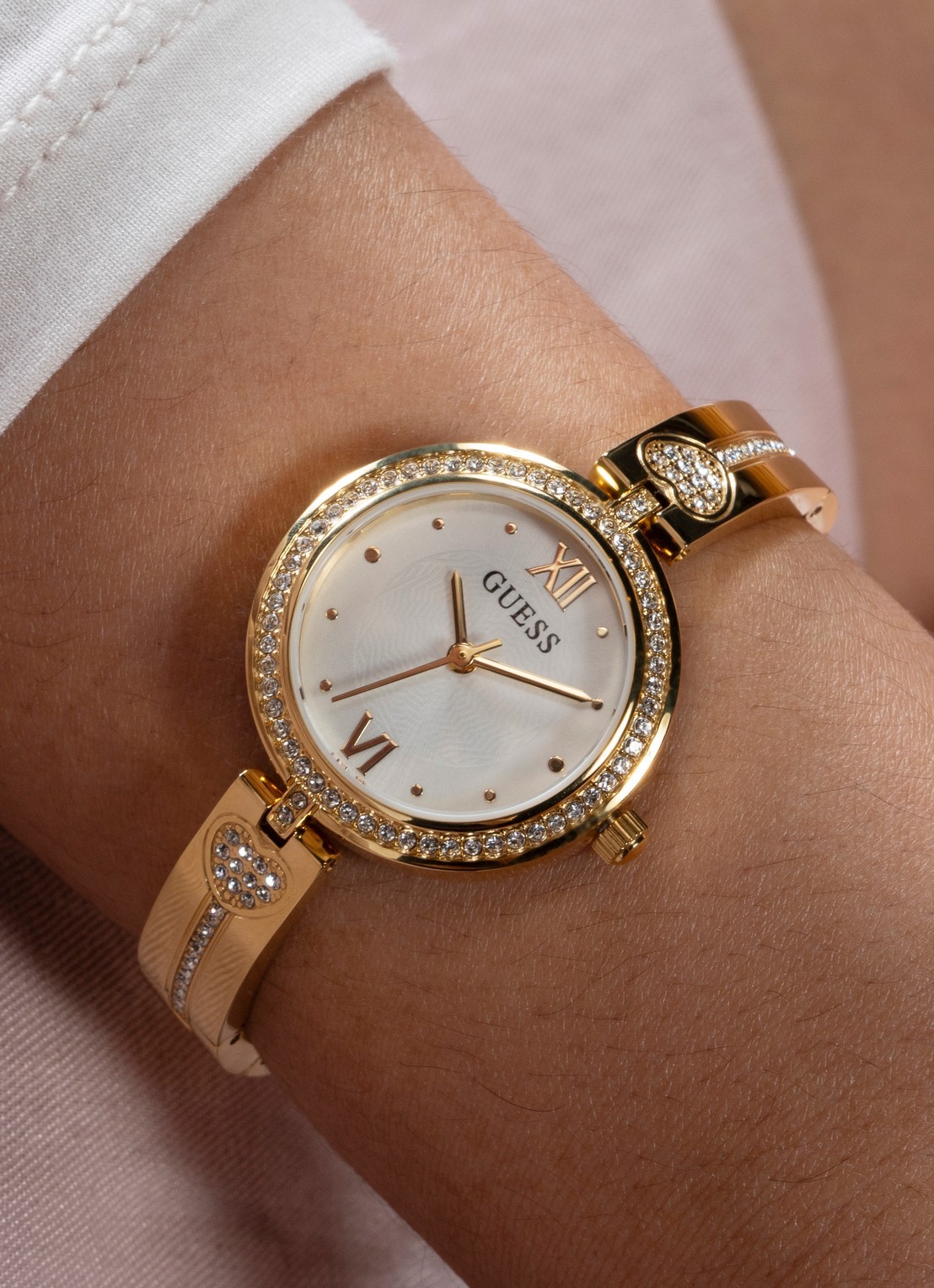 GUESS Lovey horloge GW0655L2 - detail 3 goud