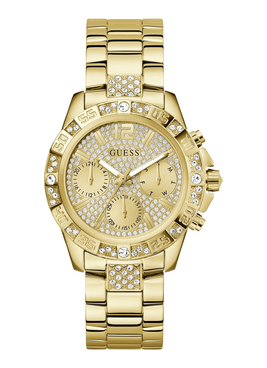GUESS Majesty horloge GW0771L2 - voorkant 3 goud
