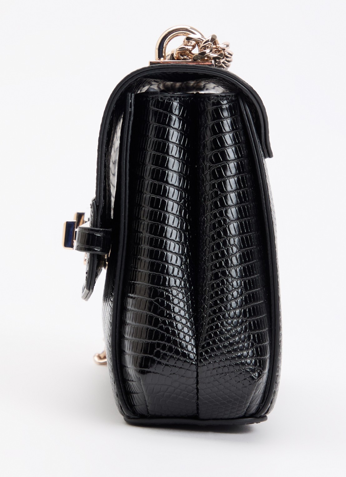 GUESS Melinda Mini crossbody tas met kettingdetail - detail 3 zwart
