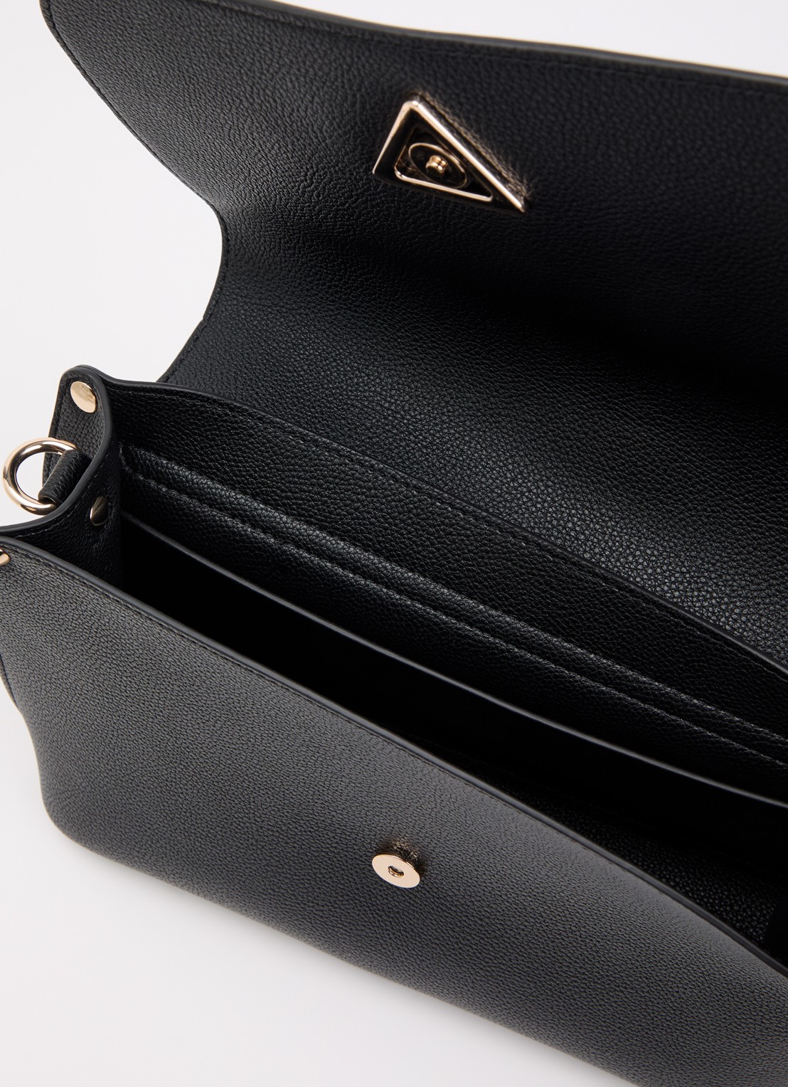 GUESS Meridian II Flap crossbodytas met logo  - detail 3 zwart