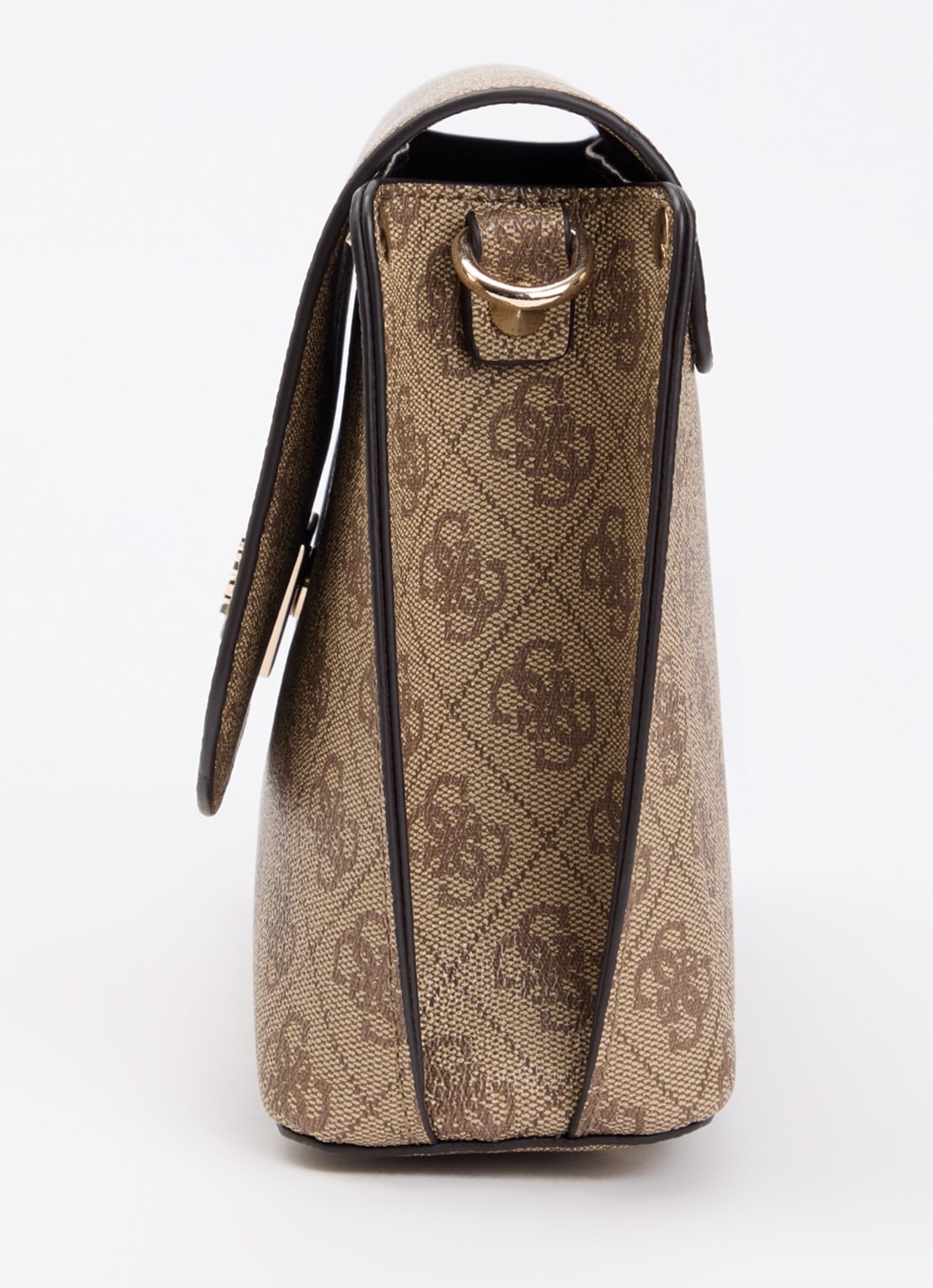 GUESS Meridian II Flap crossbodytas met logoprint - detail 3 beige
