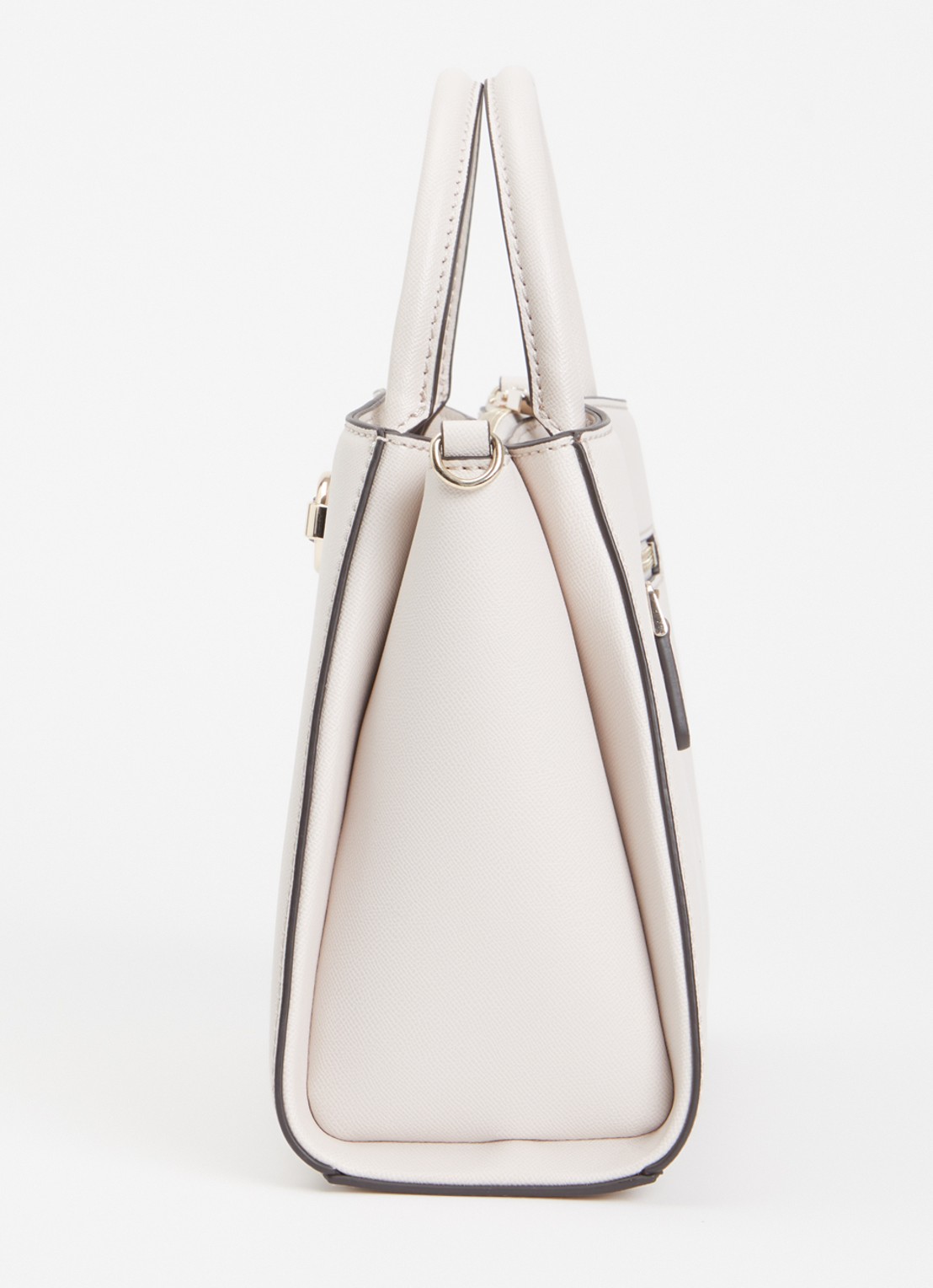 GUESS Mimina handtas met afneembare schouderriem - detail 3 lichtgrijs