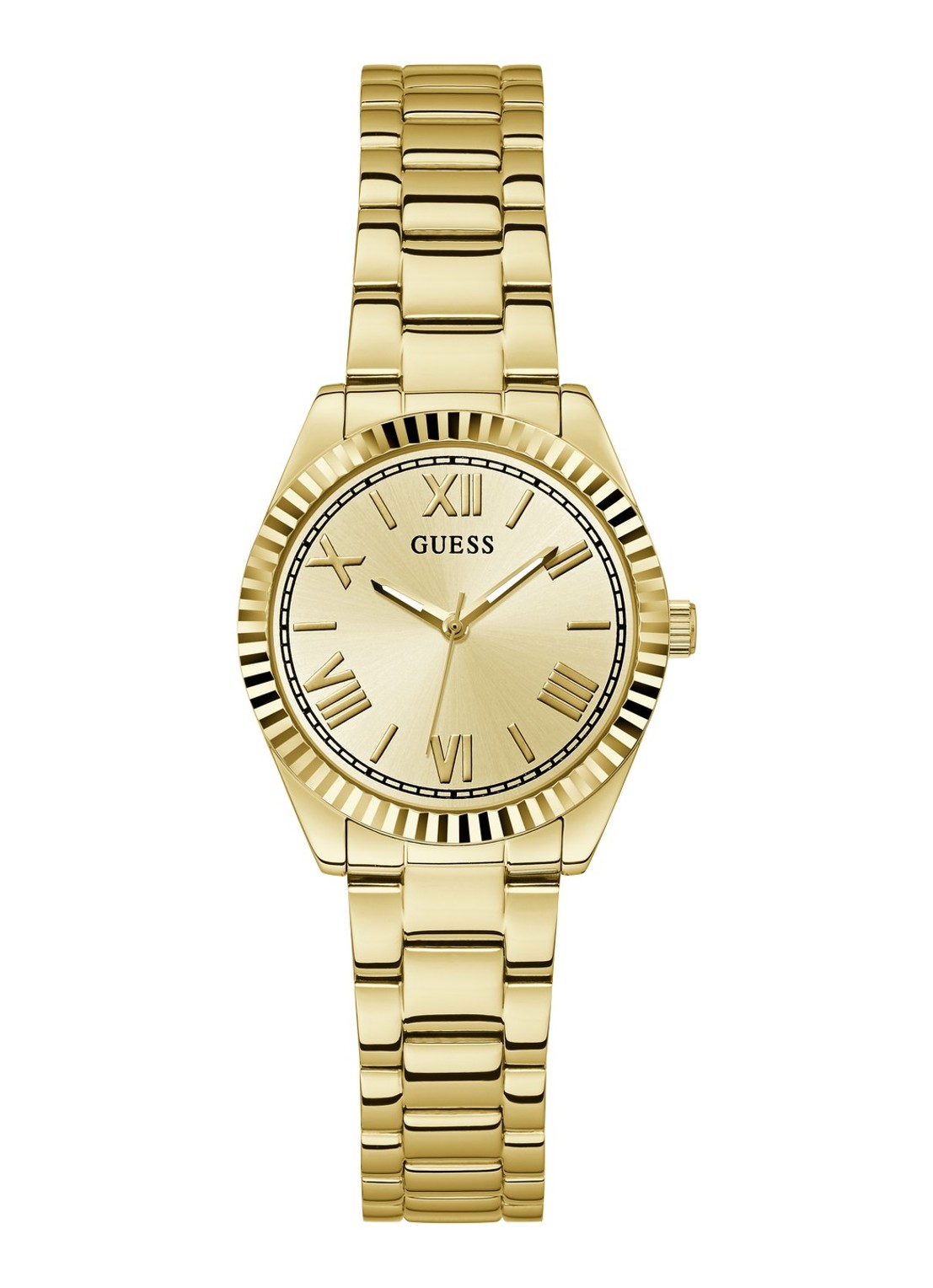 GUESS Mini Luna horloge GW0687L2 - voorkant 5 goud