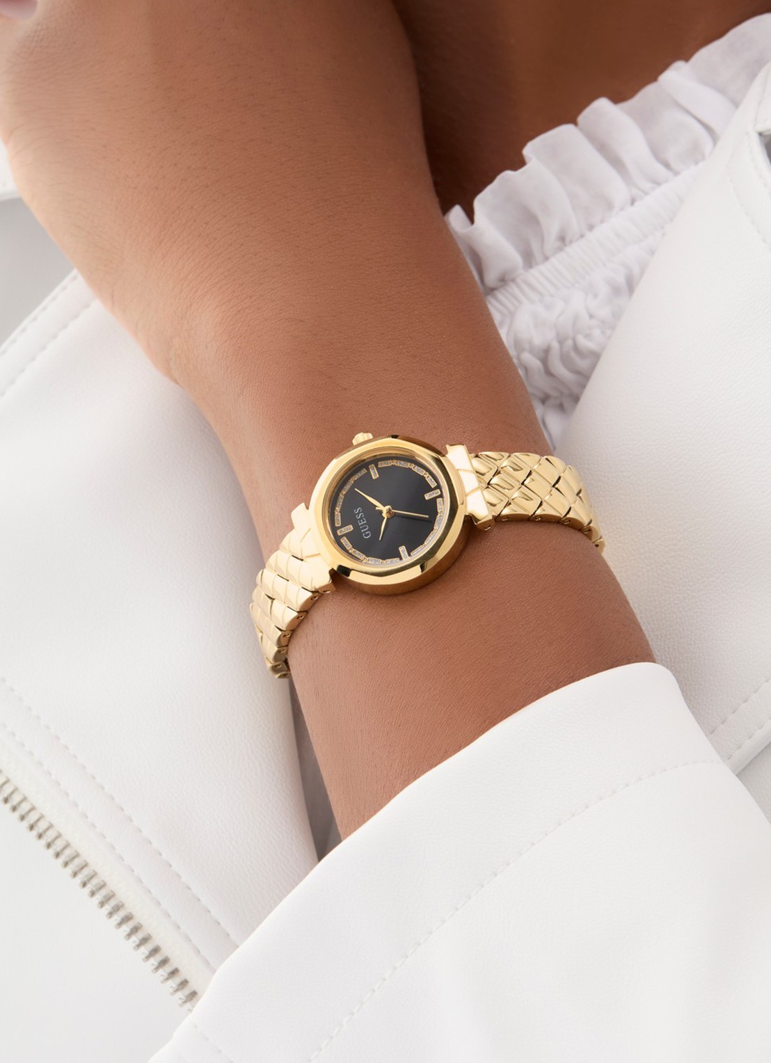 GUESS Mini Rumour horloge GW0839L2 - voorkant 6 goud