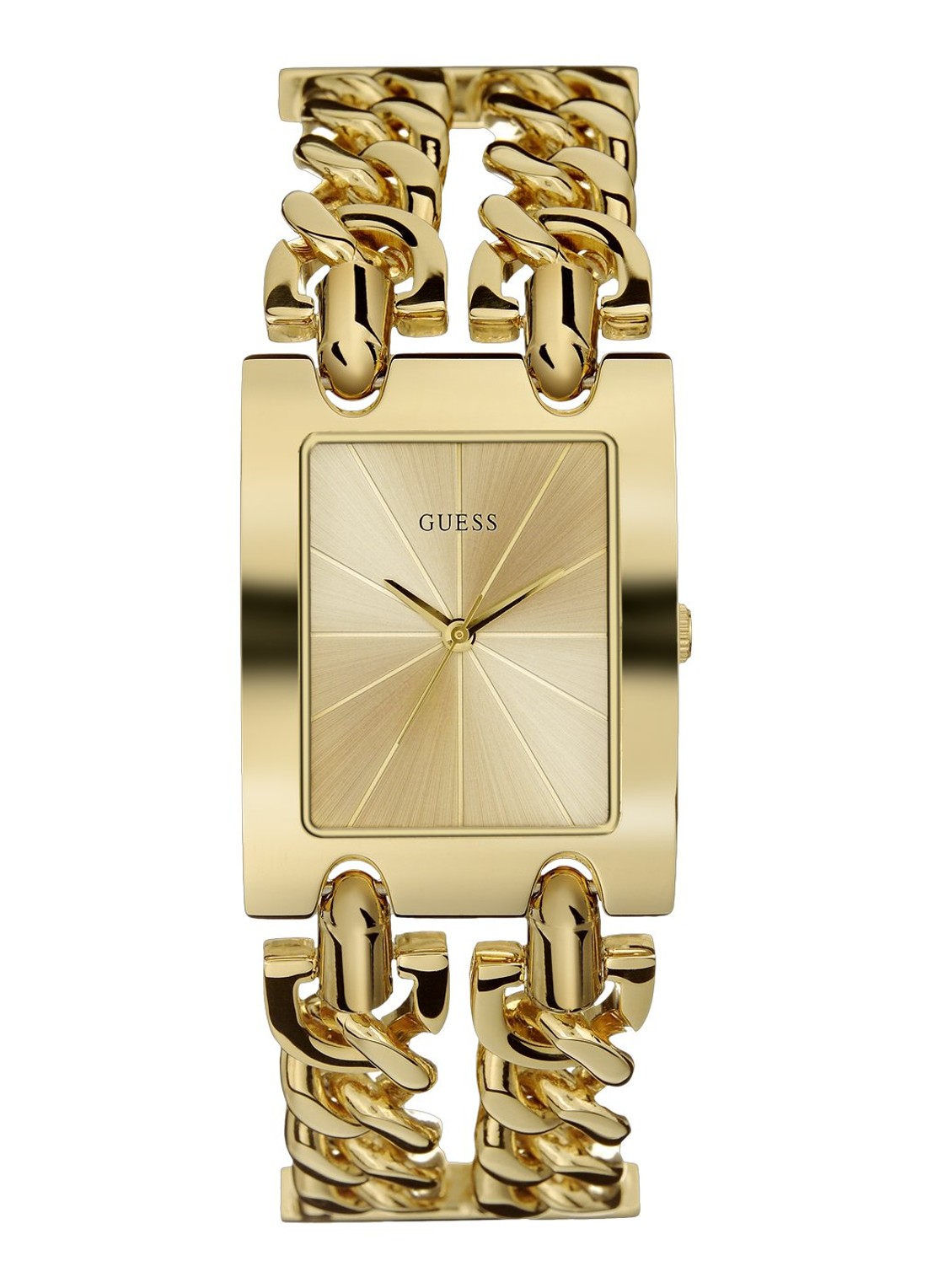 GUESS Mod Heavy Metal horloge W1117L2 - voorkant 5 goud