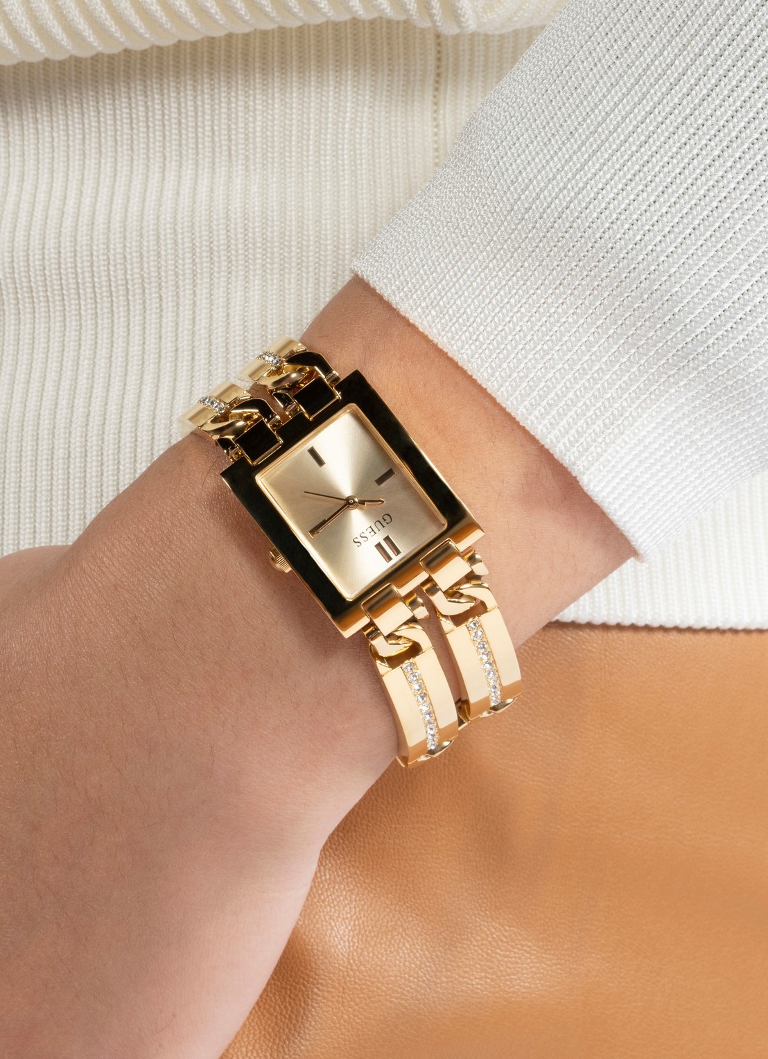 GUESS Mod Id horloge GW0668L2 - voorkant 6 goud
