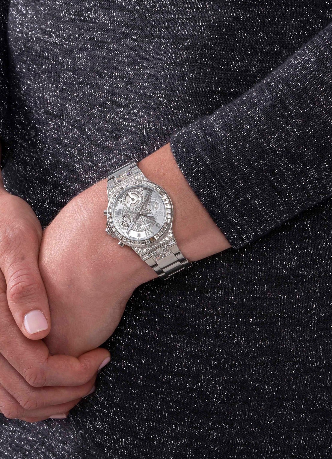 GUESS Moonlight horloge GW0320L1 - detail 4 zilver