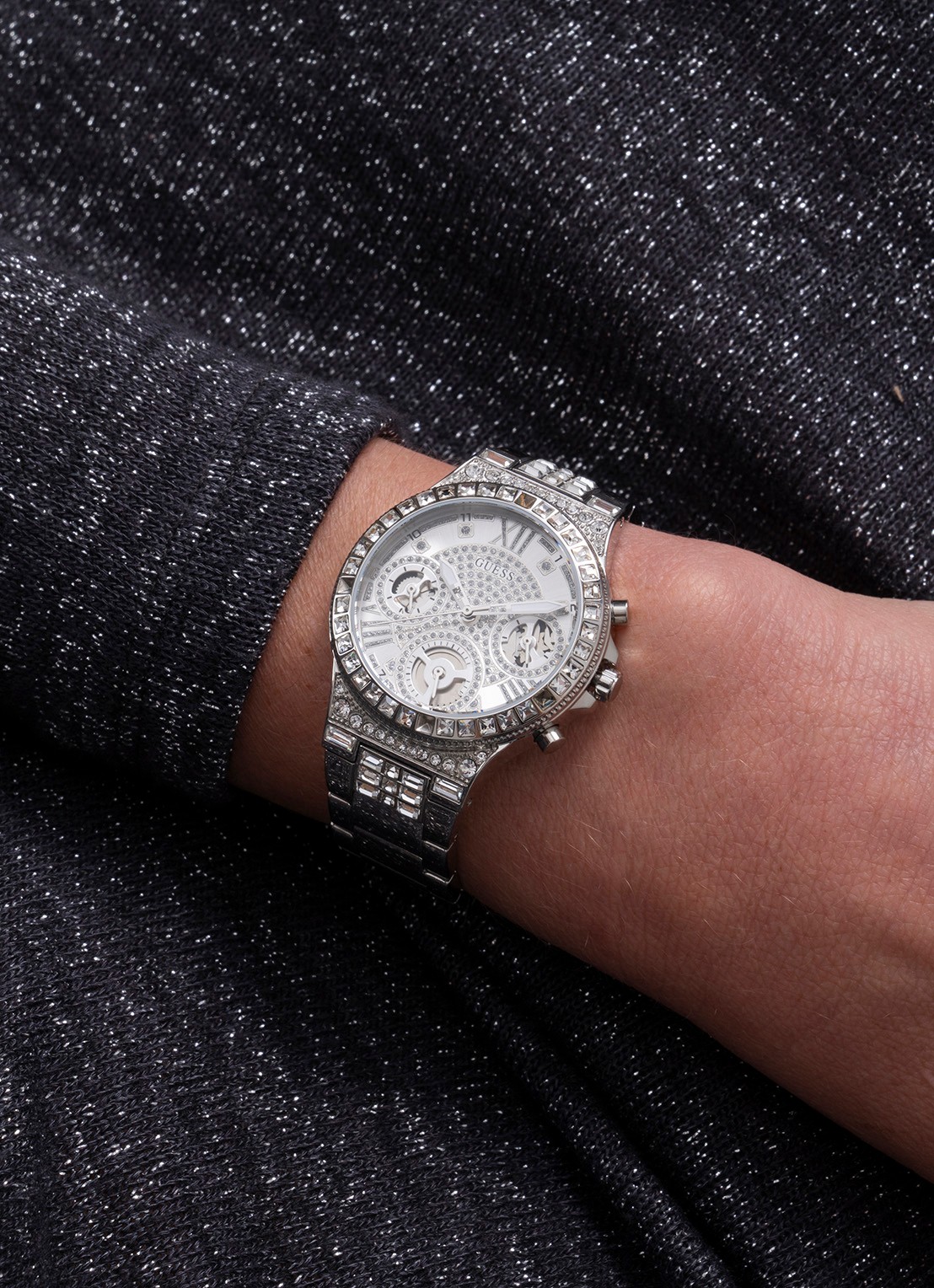 GUESS Moonlight horloge GW0320L1 - detail 5 zilver
