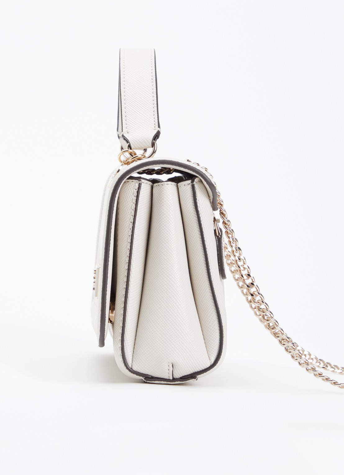GUESS Noelle I crossbodytas met structuur en verstelbare schouderriem  - detail 3 gebroken wit