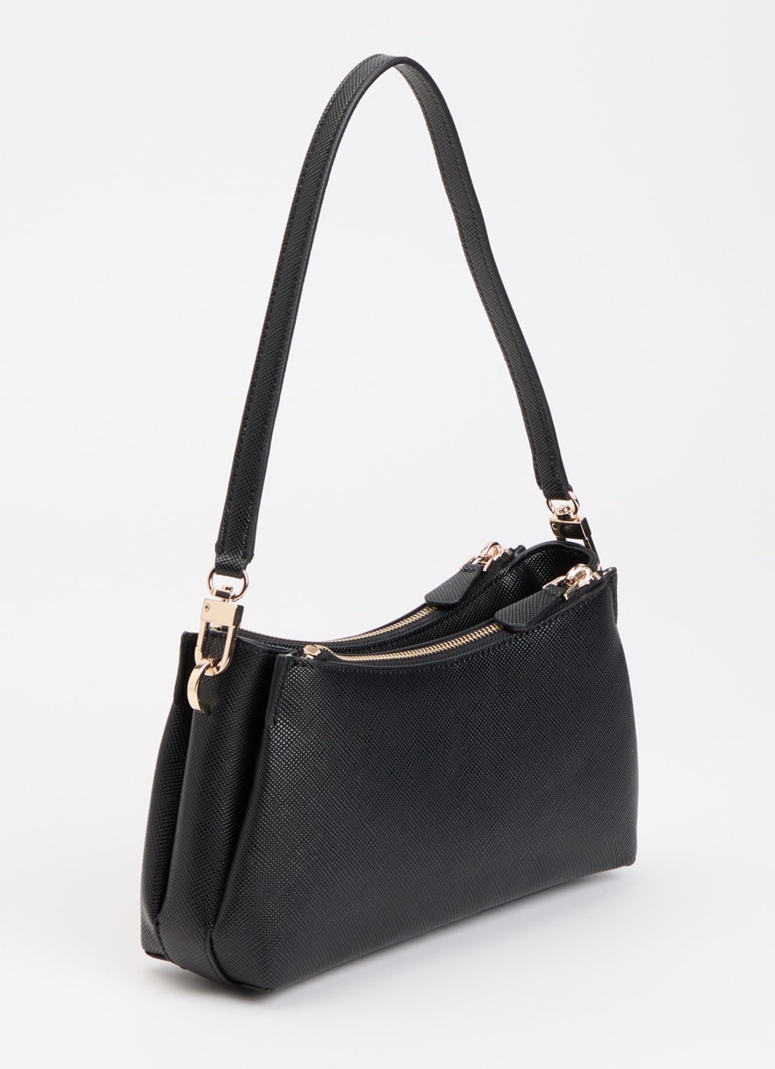 GUESS Noelle II 3 Comp schoudertas met afneembare schouderriem - achterkant 2 zwart