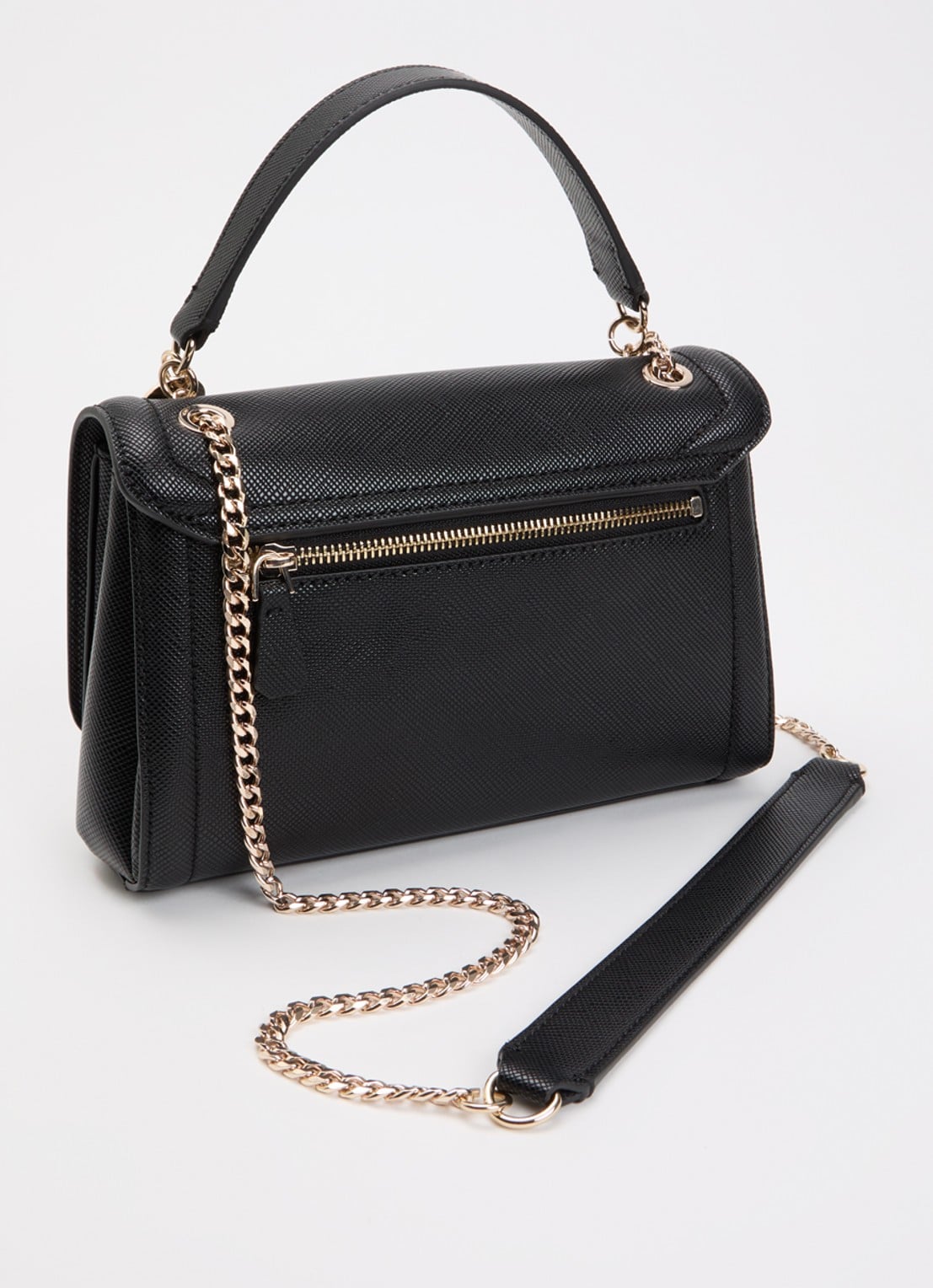 GUESS Noelle II schoudertas met logo - achterkant zwart