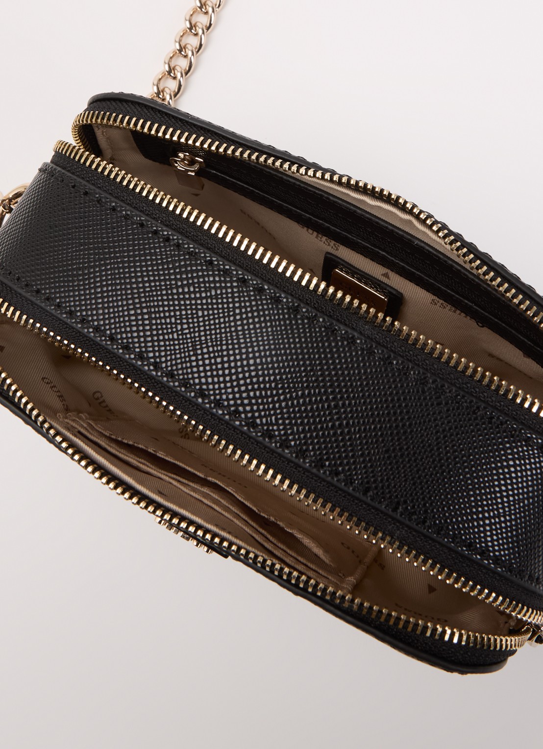 GUESS Noelle ll crossbodytas met logo - detail 2 zwart