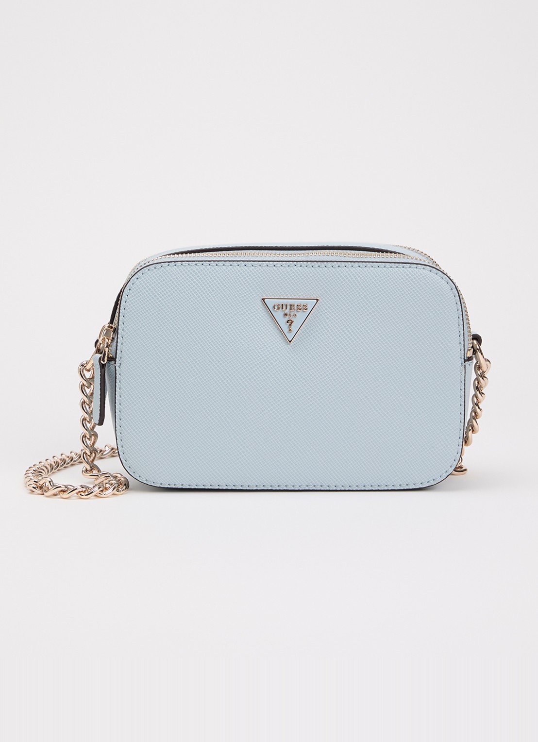 GUESS Noelle ll crossbodytas met logo - voorkant 2 lichtblauw