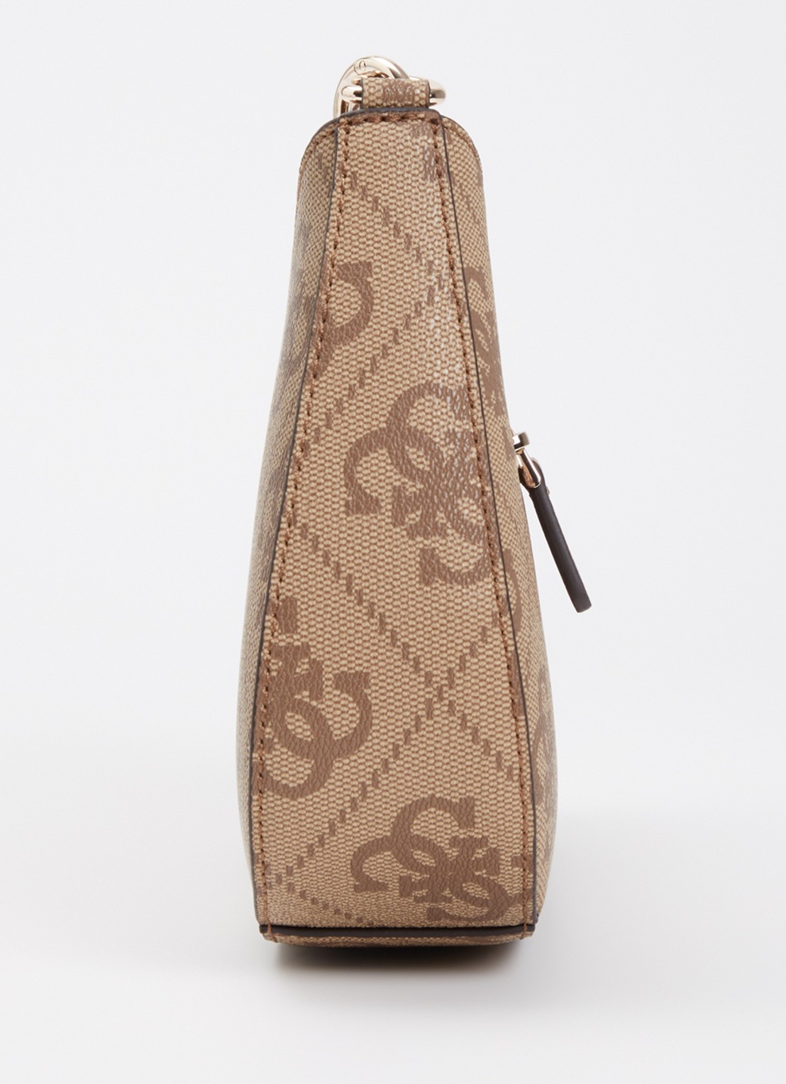 GUESS Noelle ll schoudertas met logoprint en afneembare schouderriem - detail 3 lichtbruin