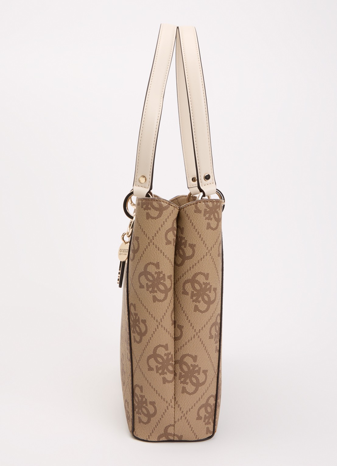 GUESS Noelle ll schoudertas met logoprint - detail 5 bruin
