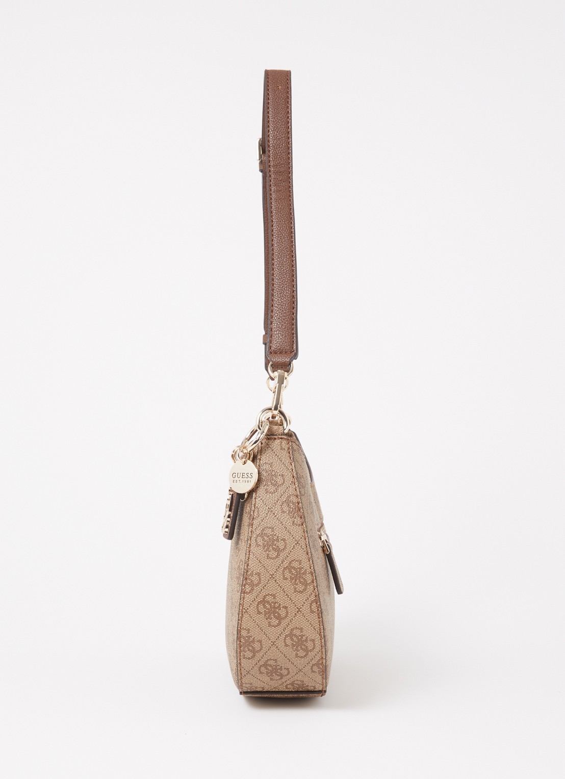 GUESS Noelle schoudertas met logo - detail 5 bruin