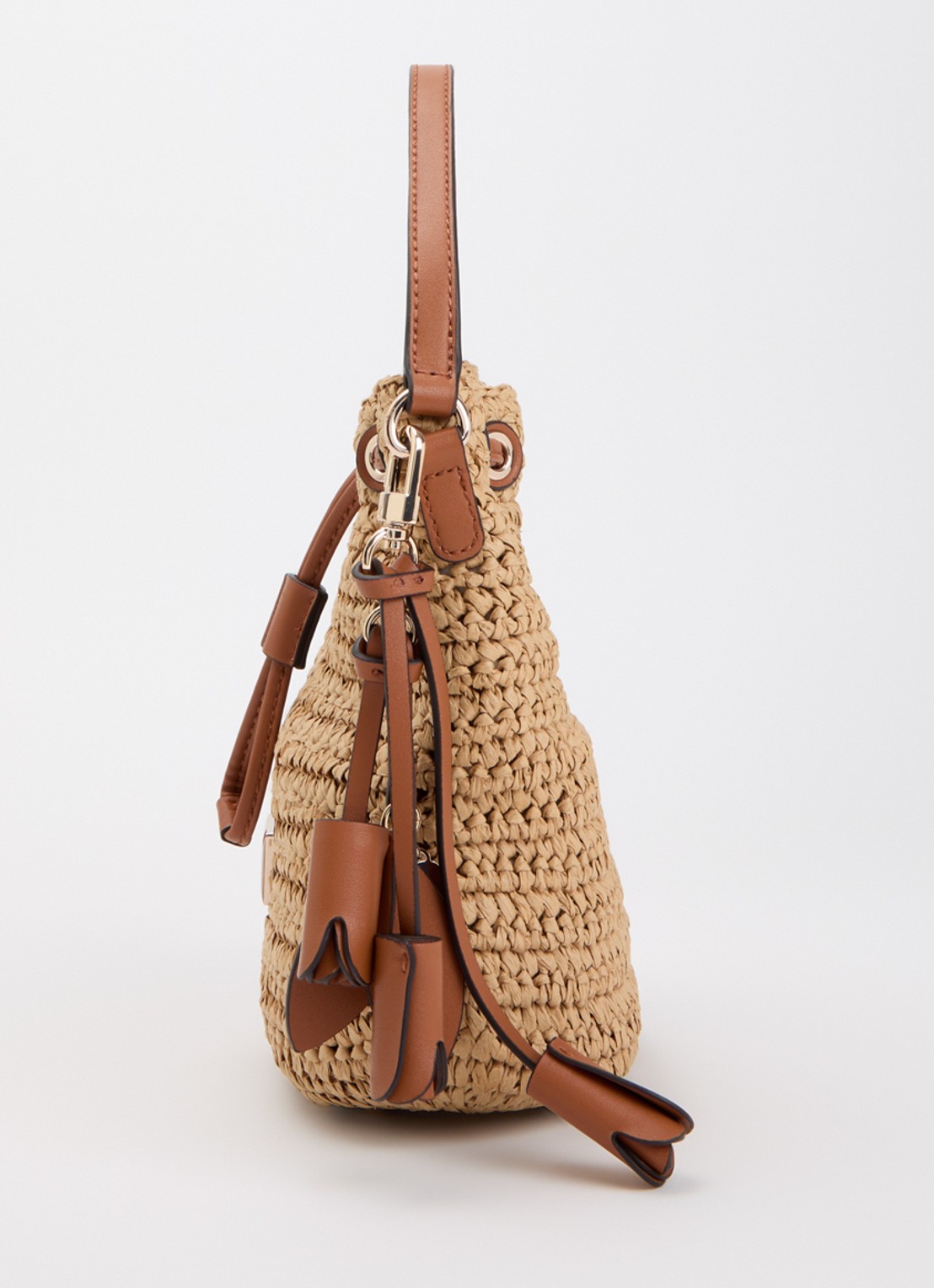 GUESS Ofelia crossbodytas met afneembare schouderriem en tasbedel - detail 4 camel