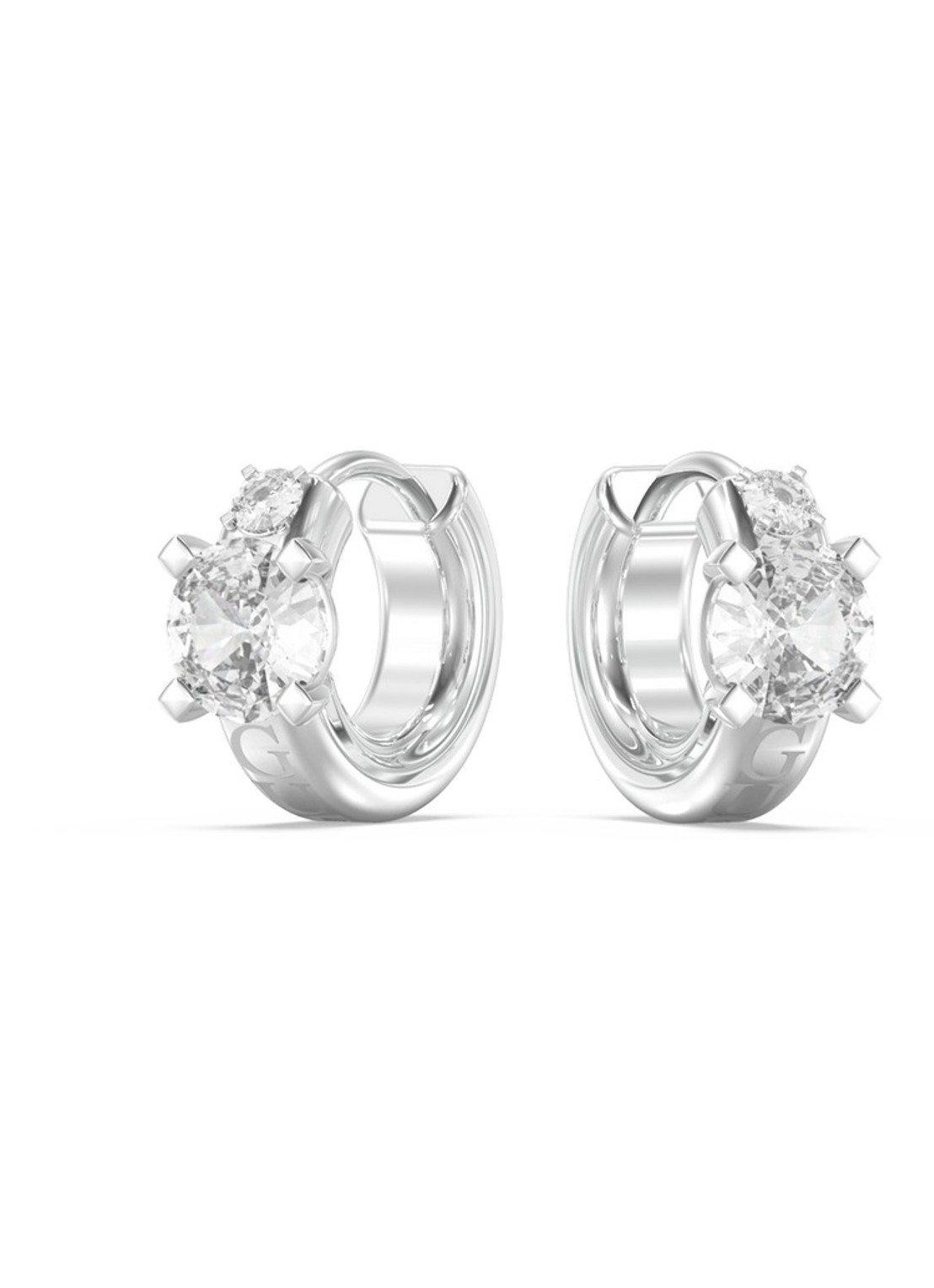 GUESS Oorringen JUBE06270JWRHT-U - voorkant zilver