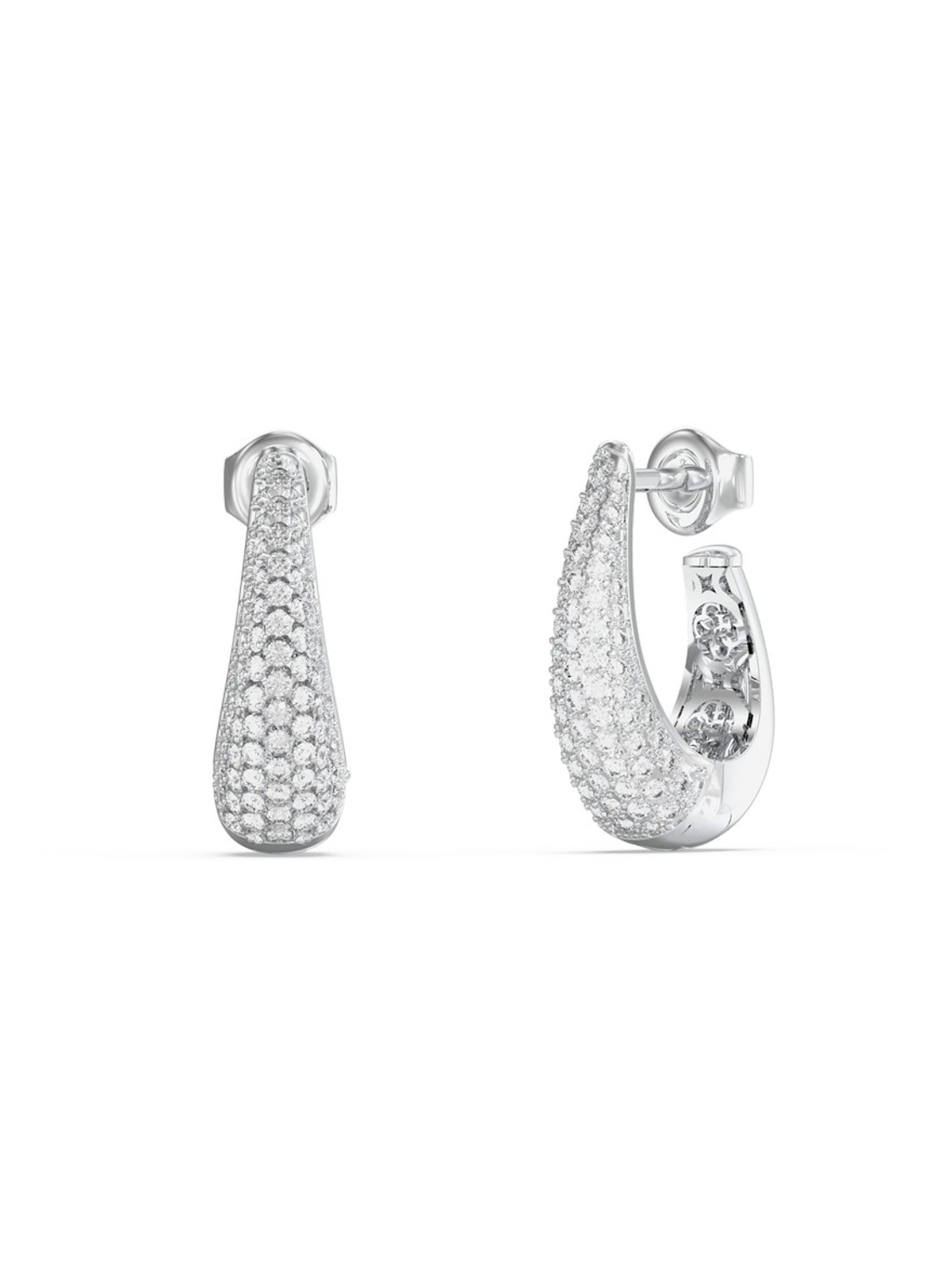 GUESS Oorringen JUBE06429JWRHT-U  - voorkant 2 zilver