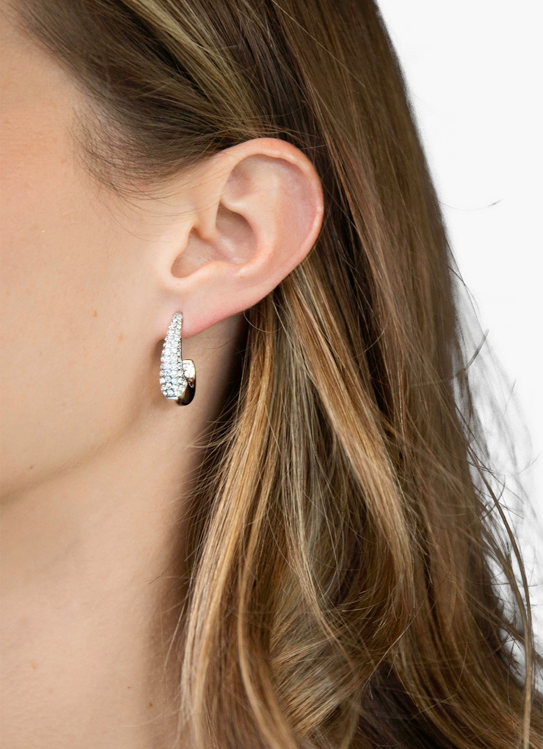 GUESS Oorringen JUBE06429JWRHT-U  - voorkant 3 zilver