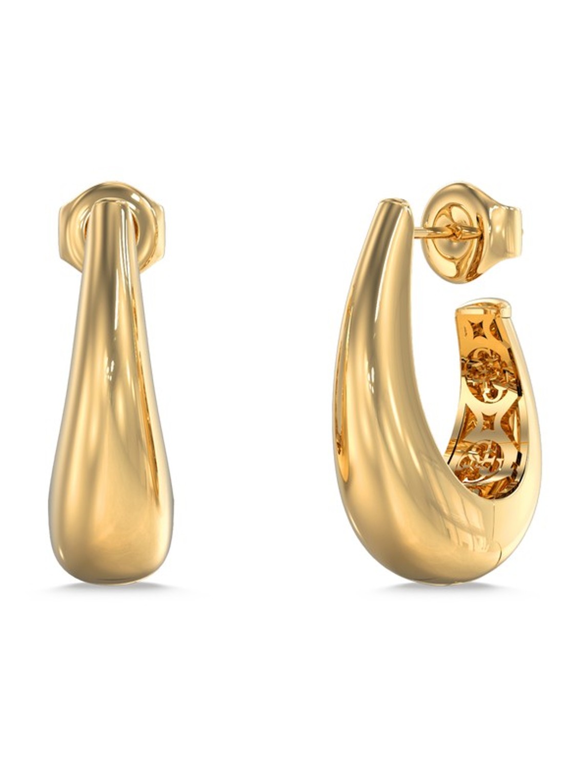 GUESS Oorringen JUBE06430JWYGT-U  - voorkant goud
