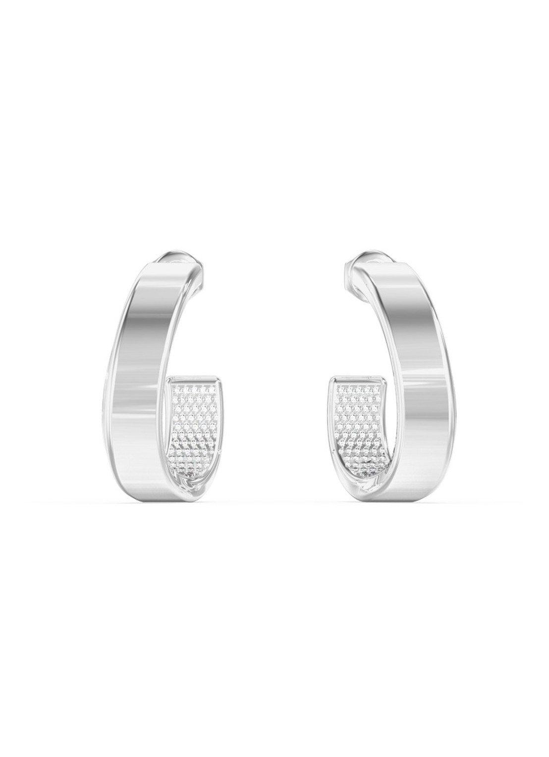 GUESS Oorringen JUBE06434JWRHT-U  - voorkant zilver