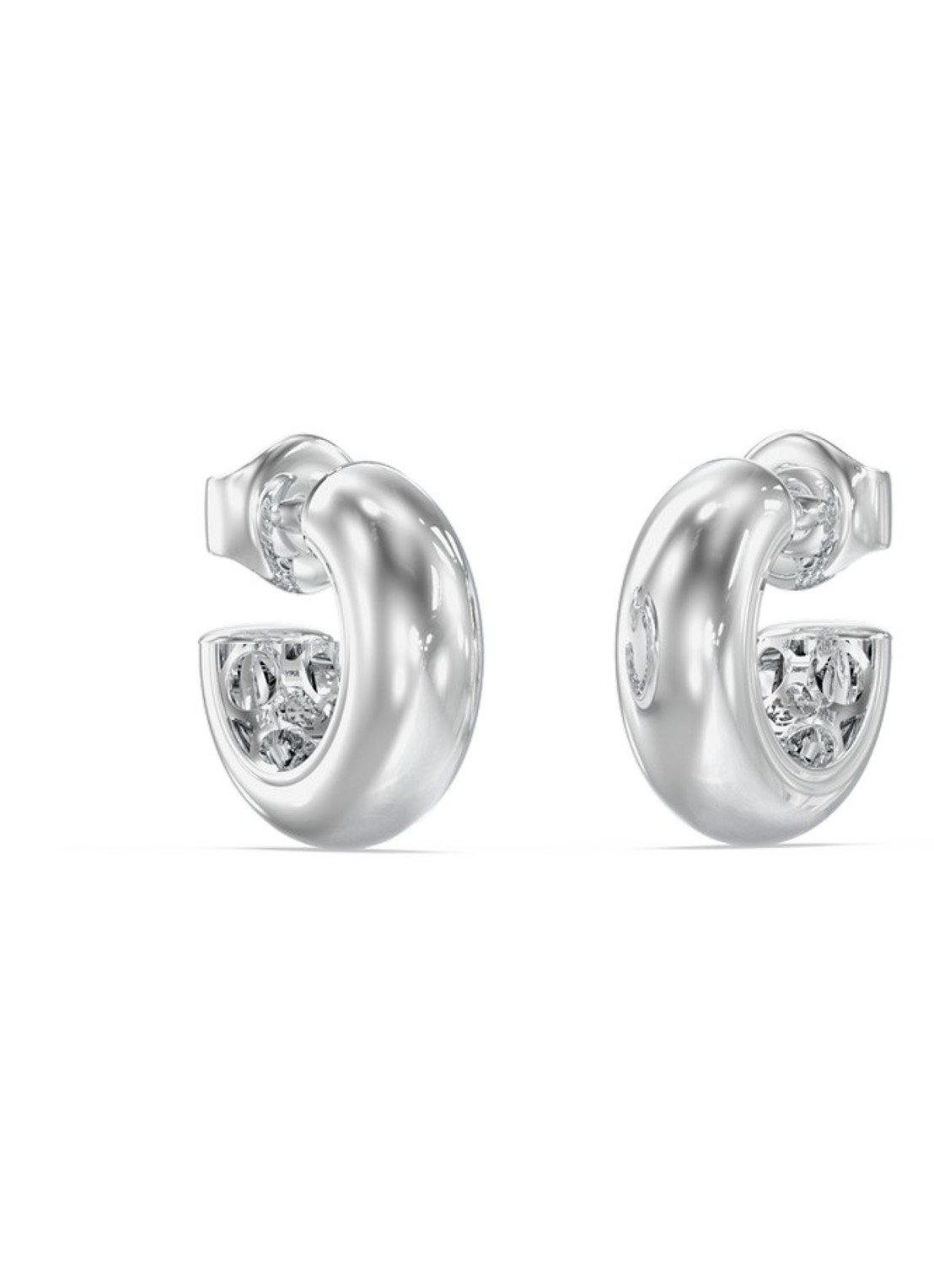 GUESS Oorringen JUBE06439JWRHT-U  - voorkant zilver