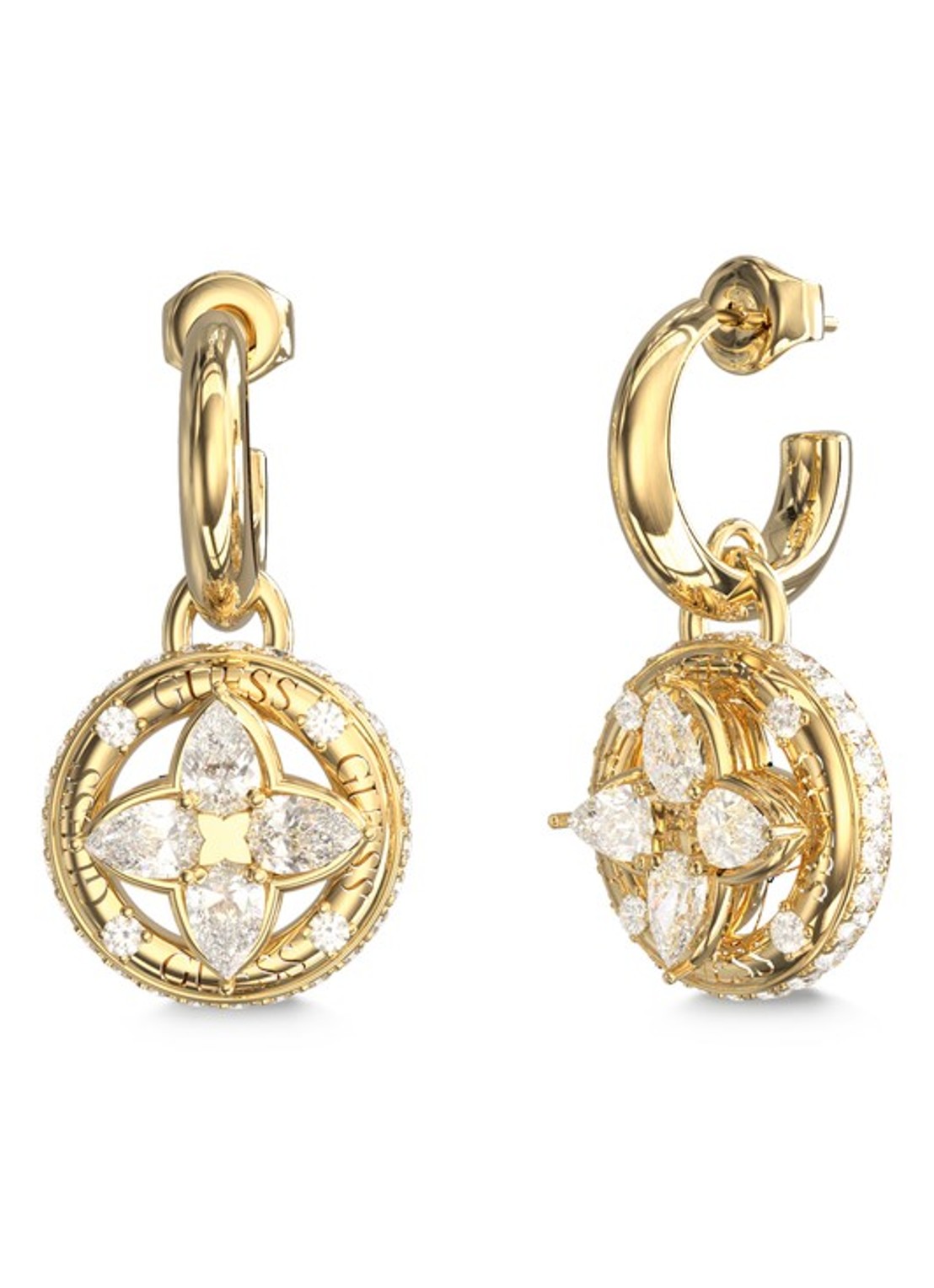 GUESS Oorringen JUBE06463JWYGT-U  - voorkant goud