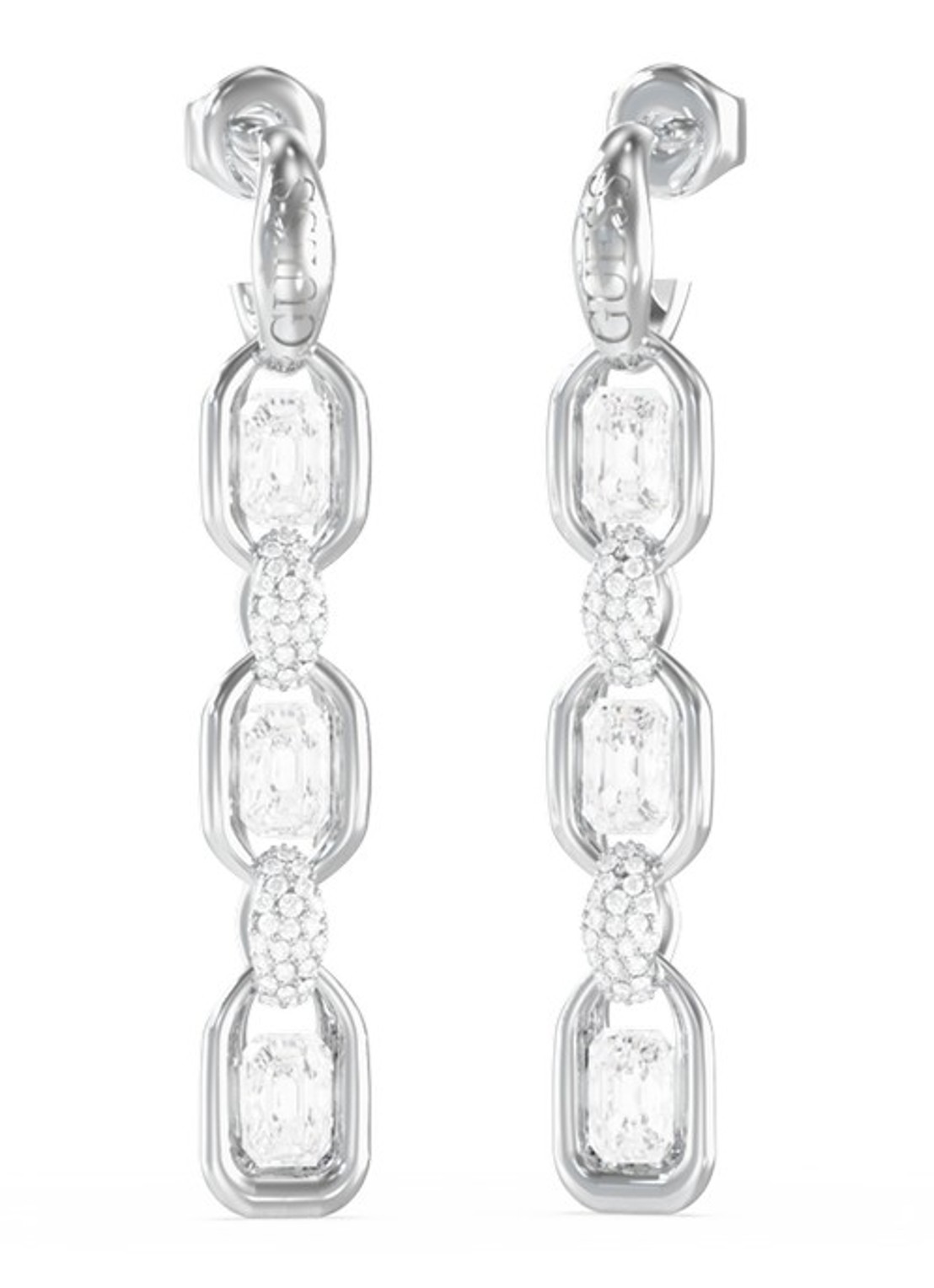 GUESS Oorstekers JUBE06384JWRHT-U  - voorkant zilver