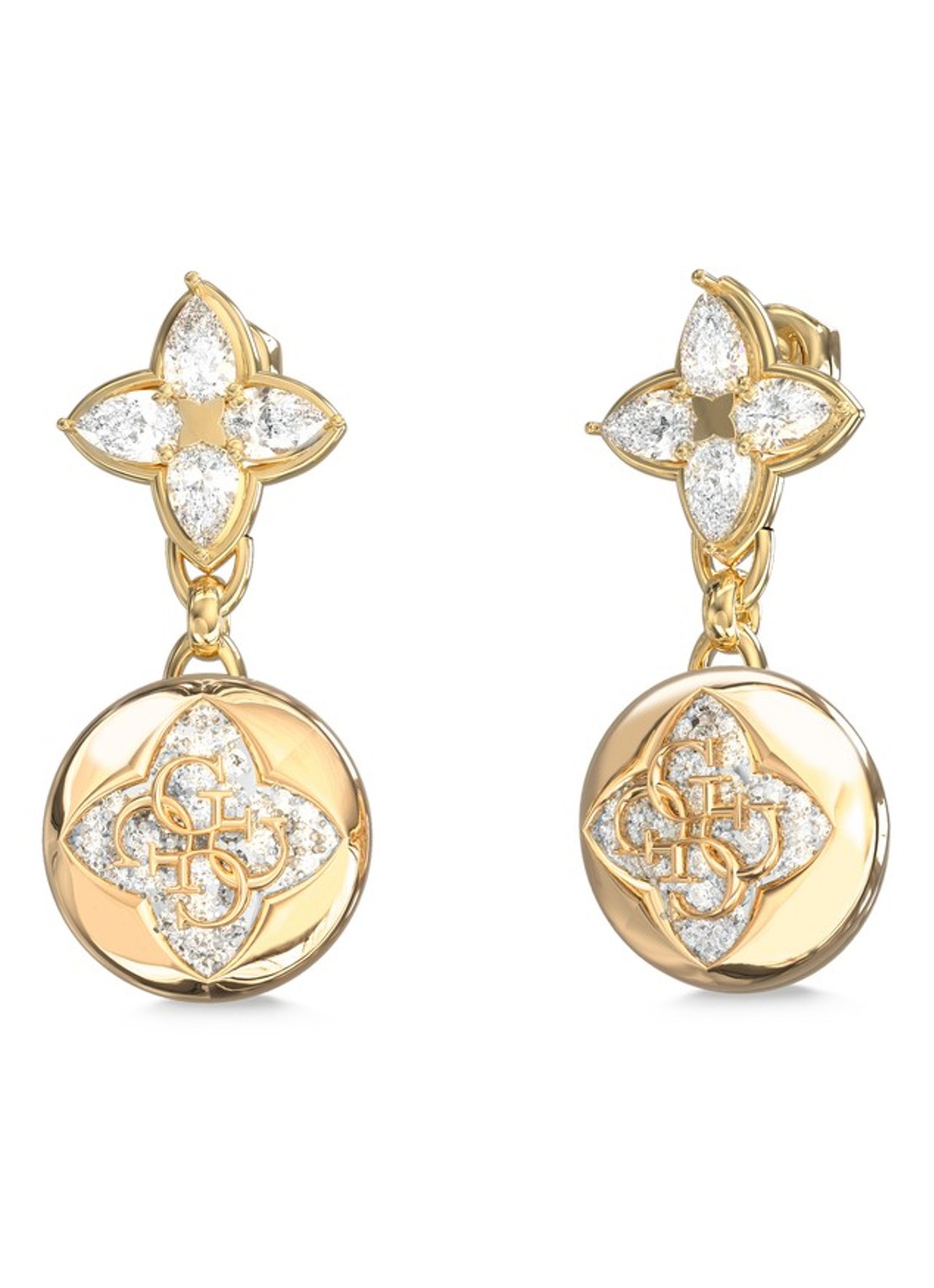 GUESS Oorstekers JUBE06470JWYGT-U  - voorkant goud