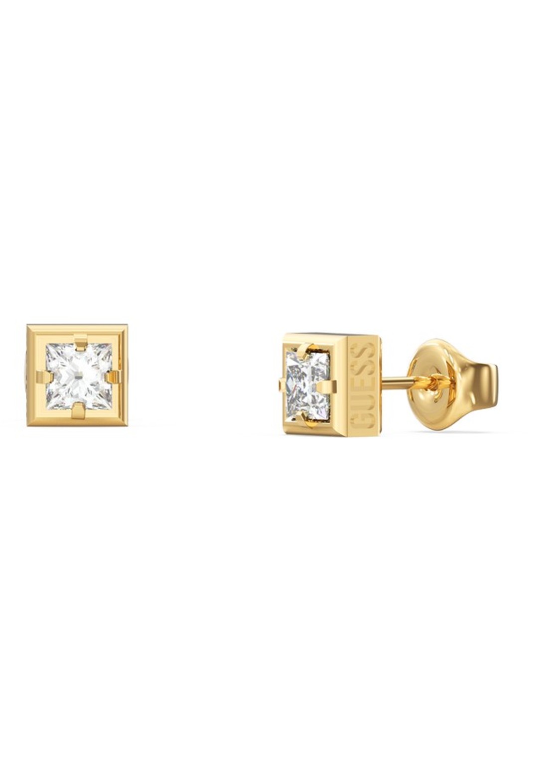 GUESS Oorstekers met kristal JUME06075JWYGT-U  - voorkant goud