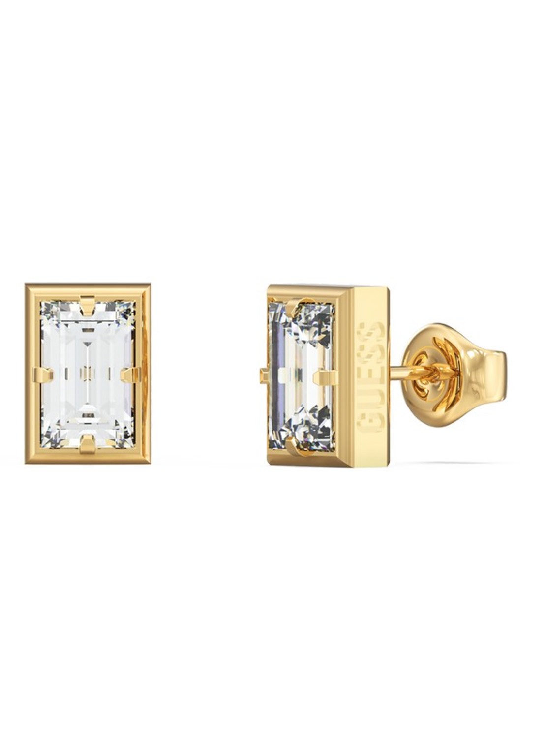 GUESS Oorstekers met kristal JUME06076JWYGT-U  - voorkant goud