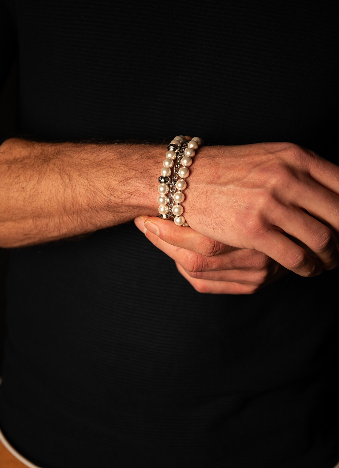GUESS Parelarmband JUMB04063JWSTWIS  - detail zilver